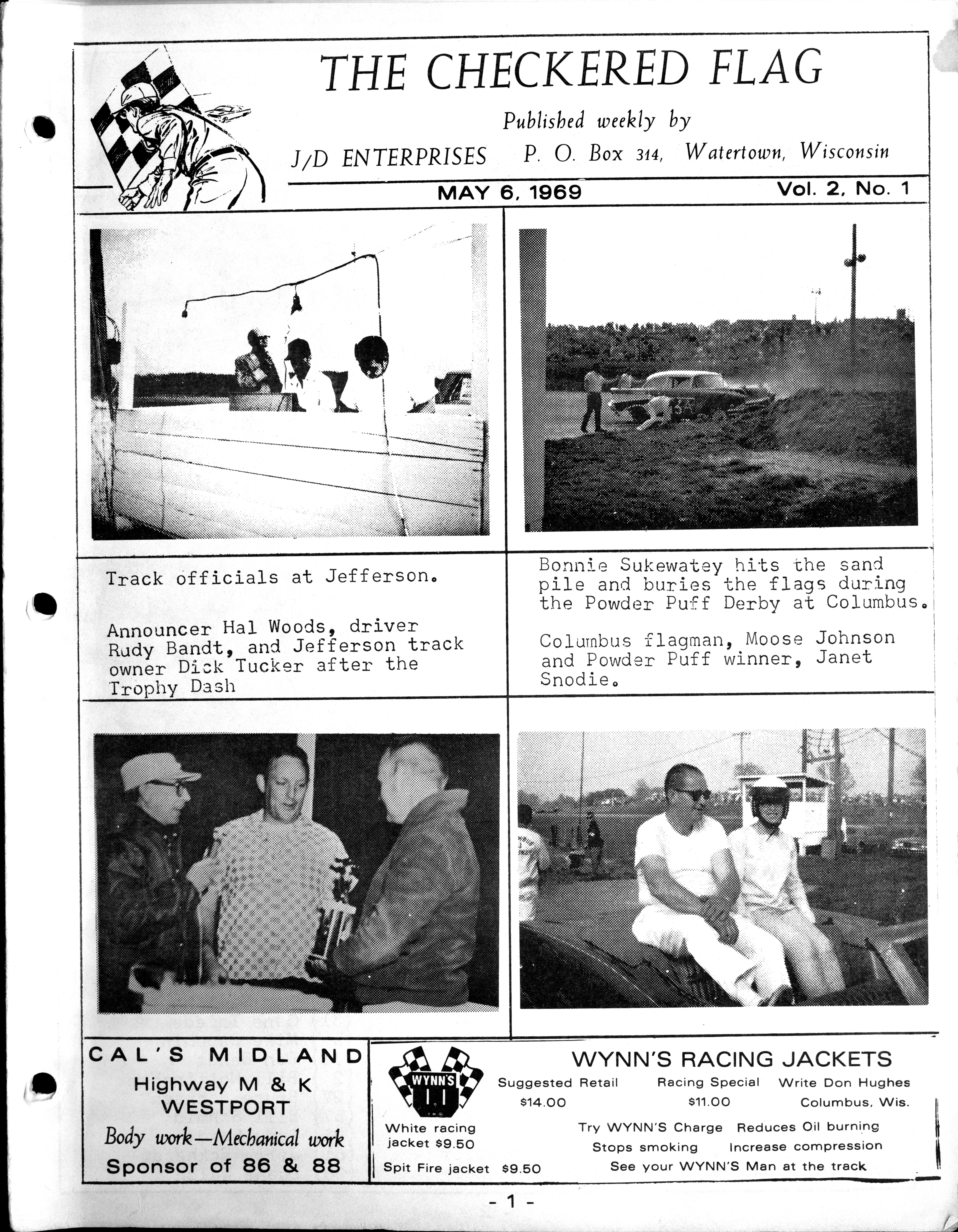 Checkered Flag Racing News Checkered Flag Racing News - 1969-05-06