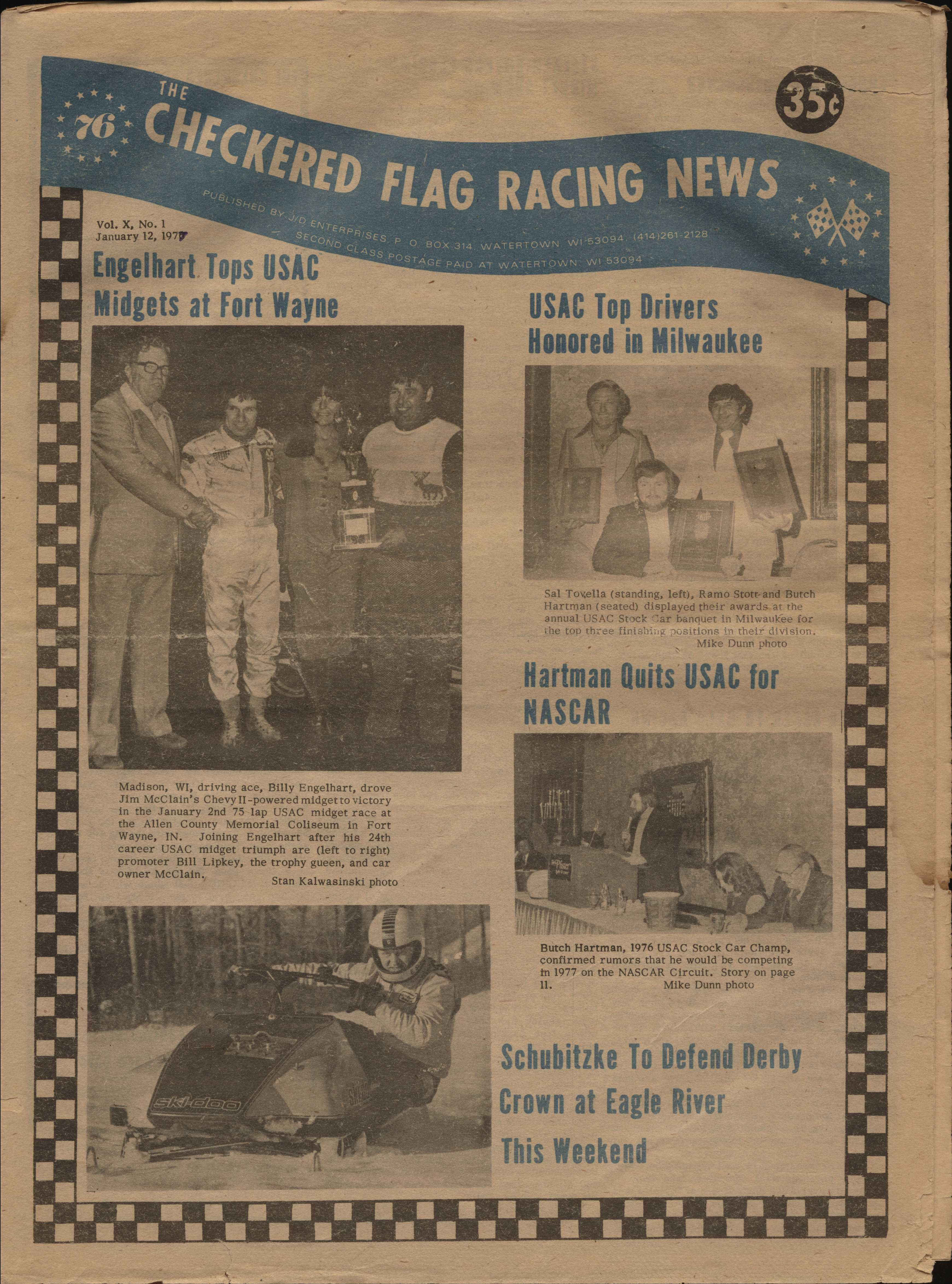 Checkered Flag Racing News 1977