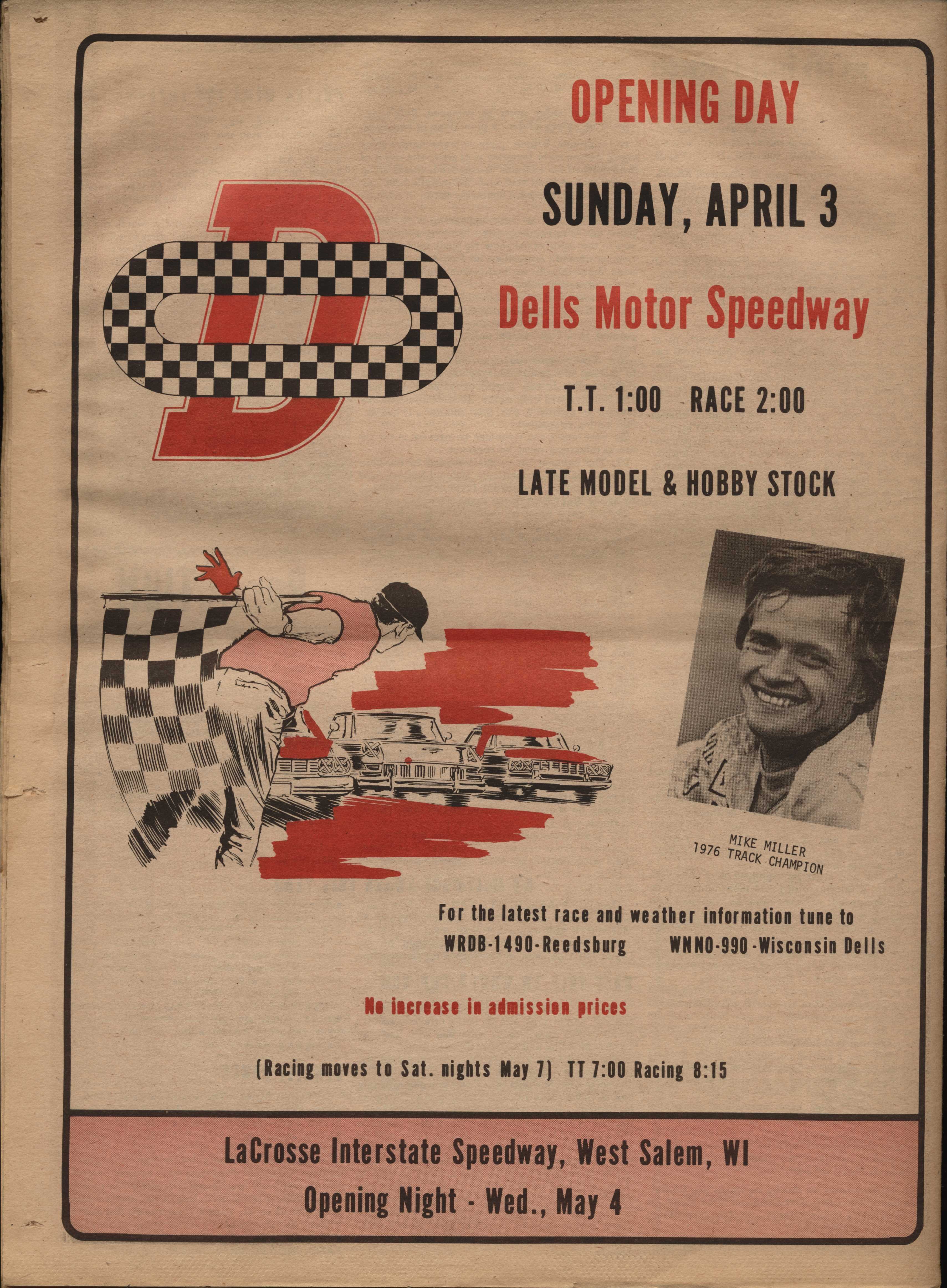 Checkered Flag Racing News back cover