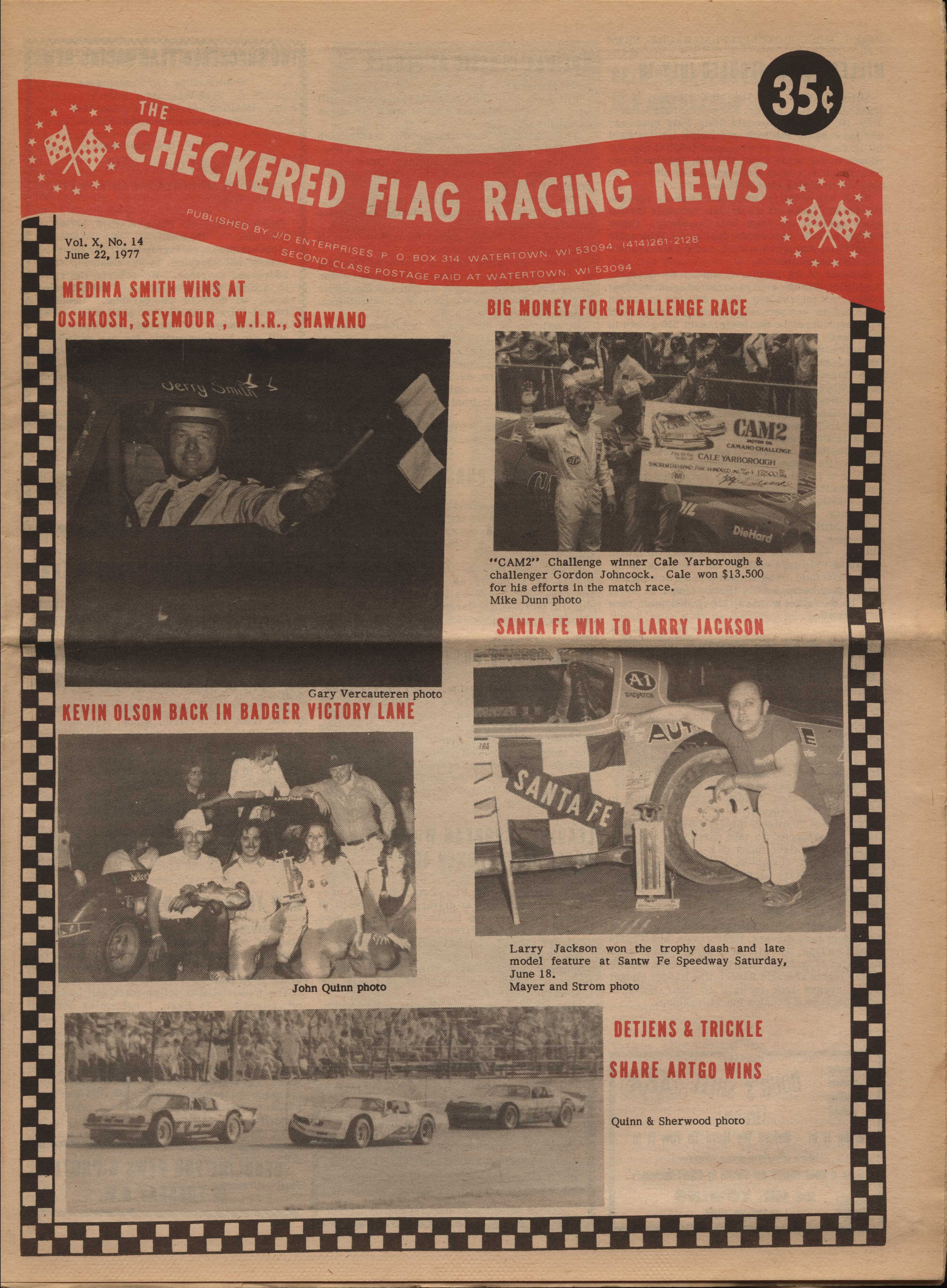 The Checkered Flag Racing News Page 1