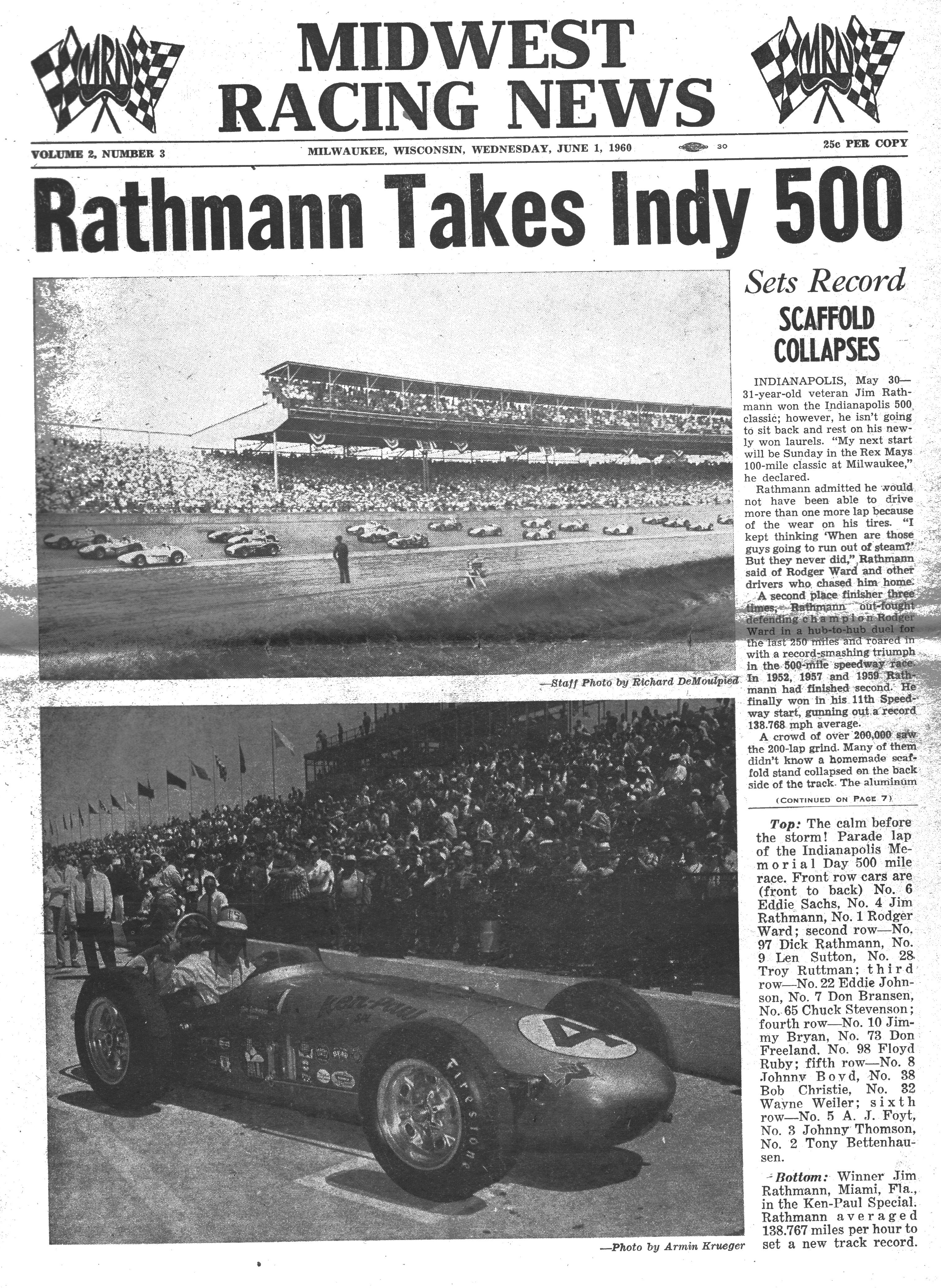 Midwest Racing News Midwest Racing News - 1960-06-01