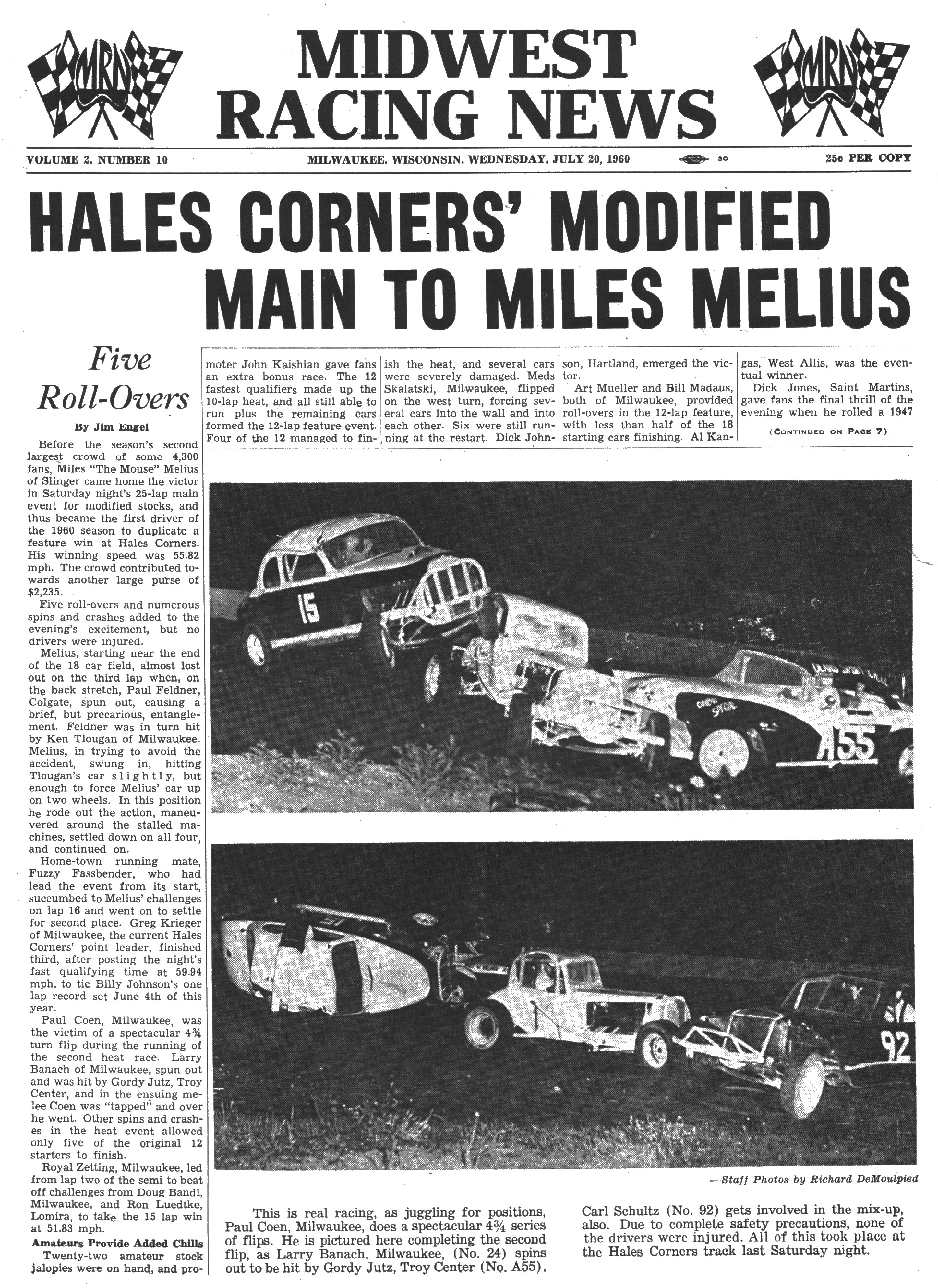 Midwest Racing News Midwest Racing News - 1960-07-20