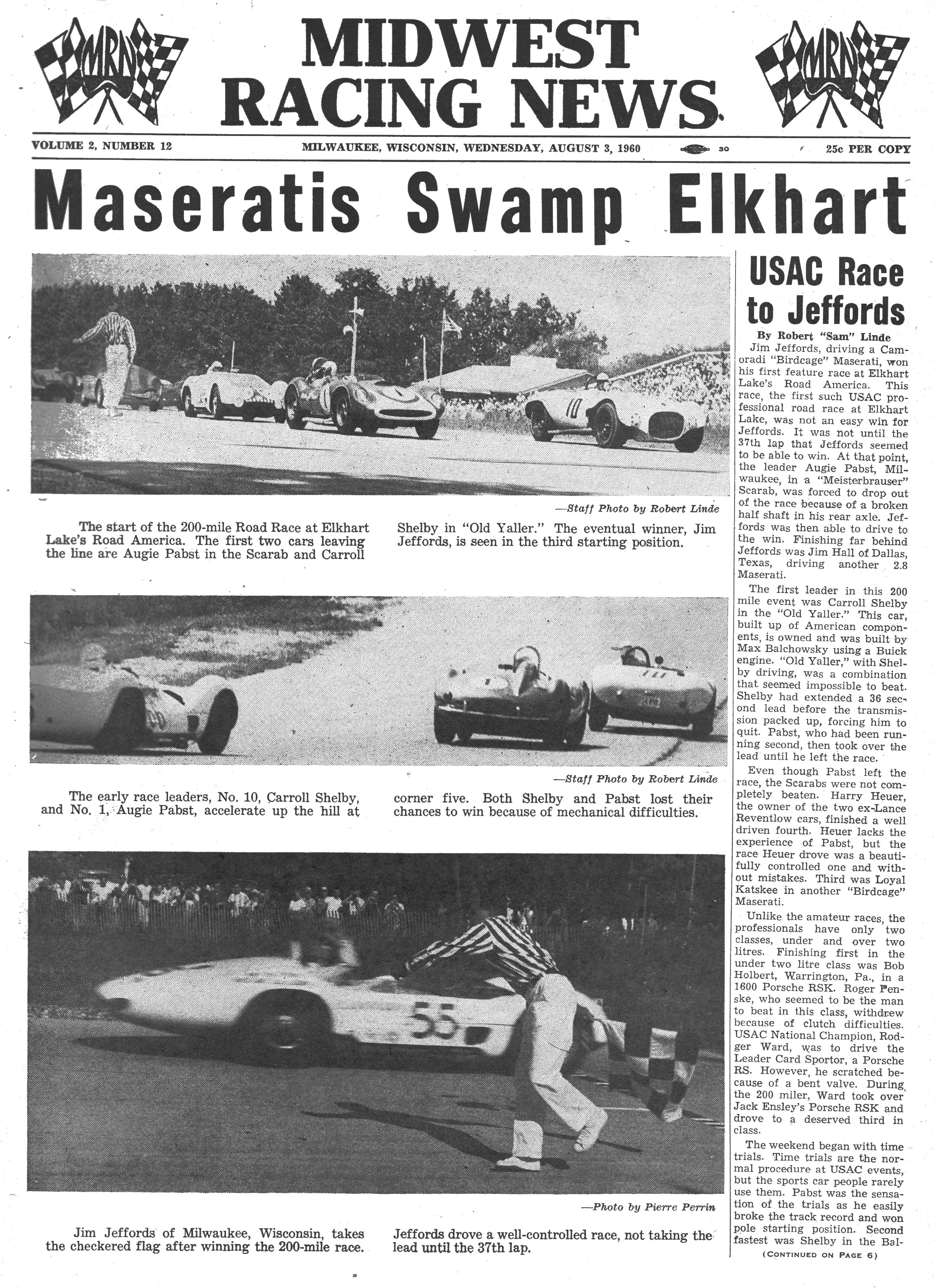 Midwest Racing News Midwest Racing News - 1960-08-03