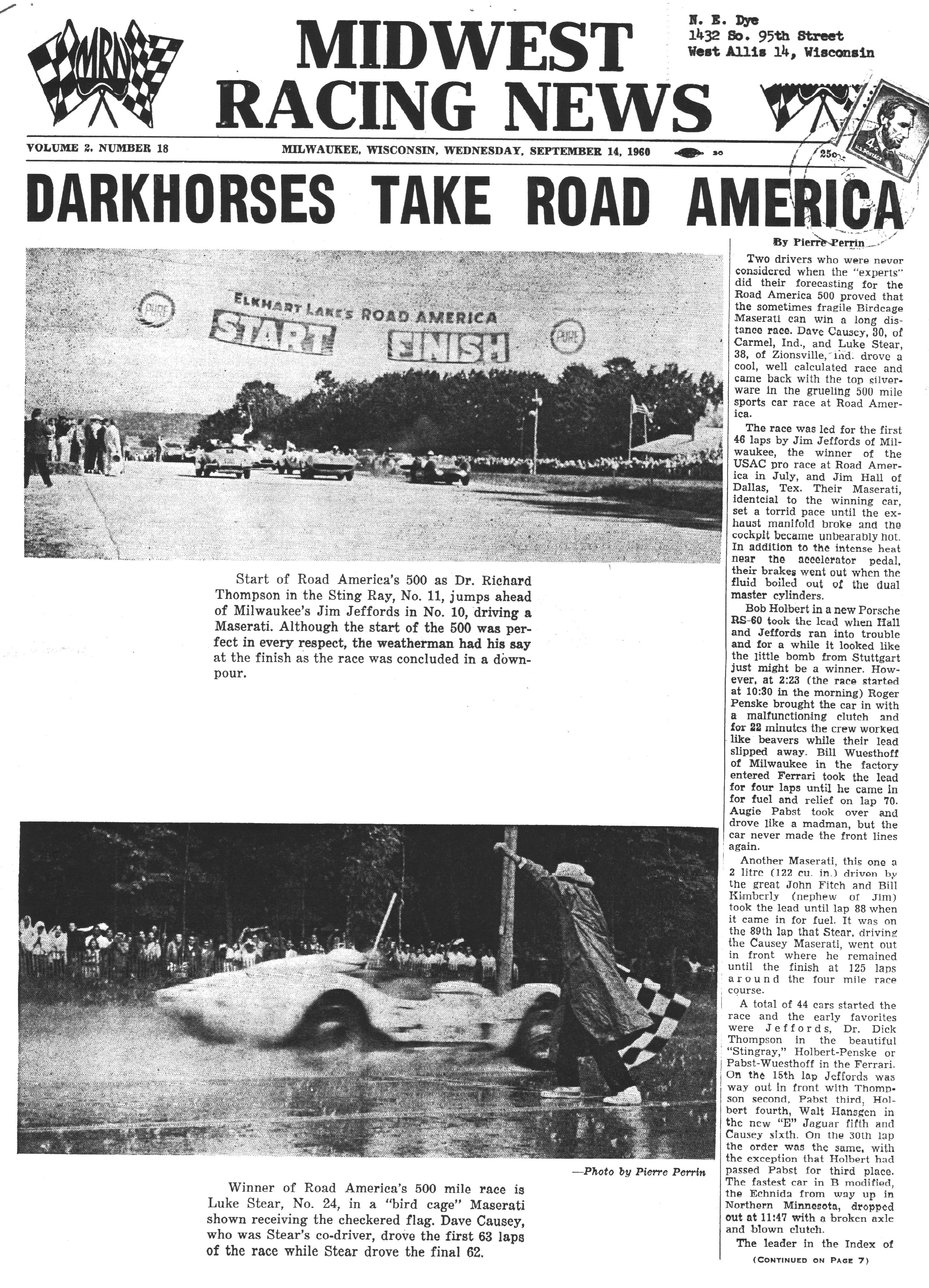 Midwest Racing News Midwest Racing News - 1960-09-14