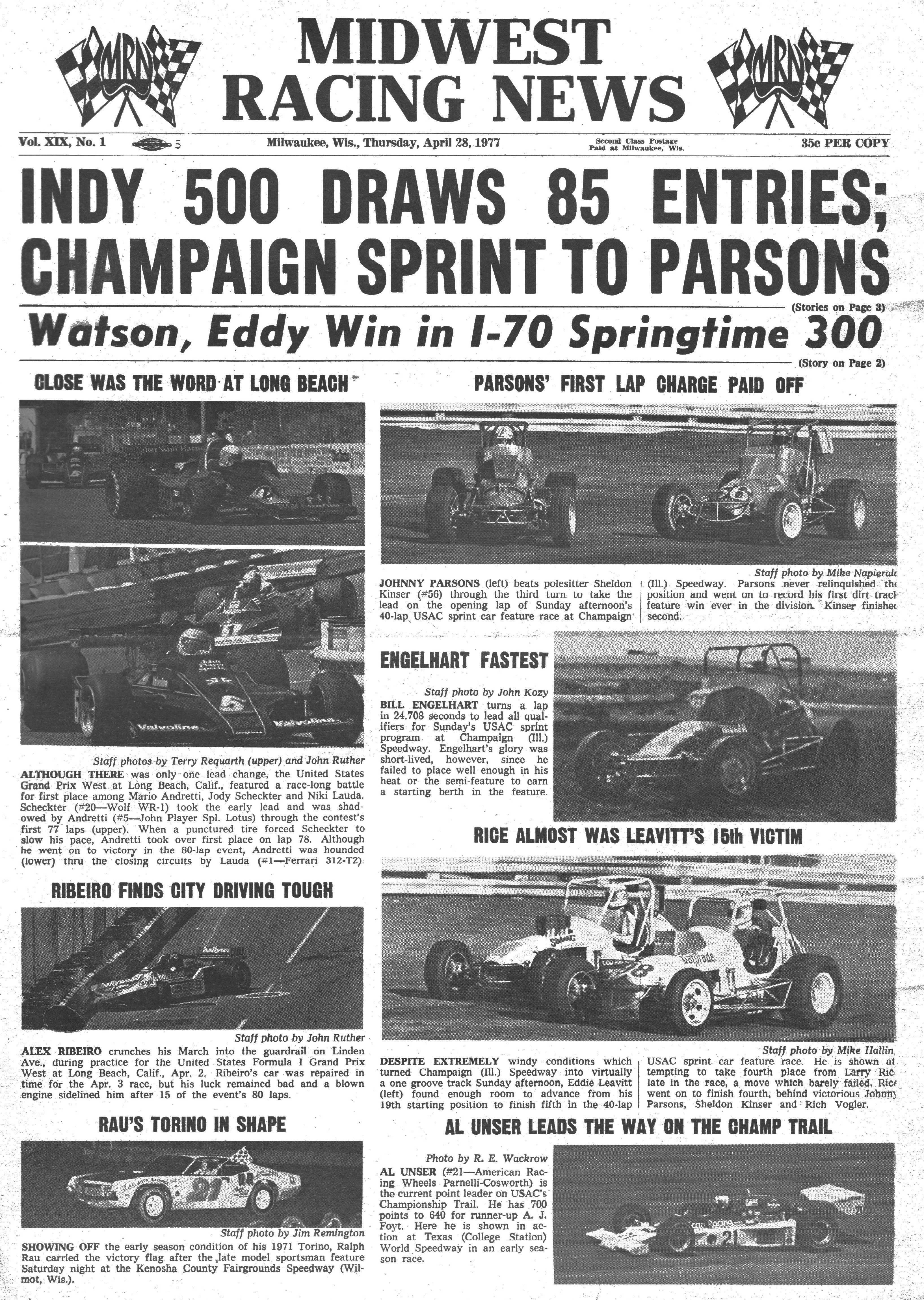 Midwest Racing News 1977