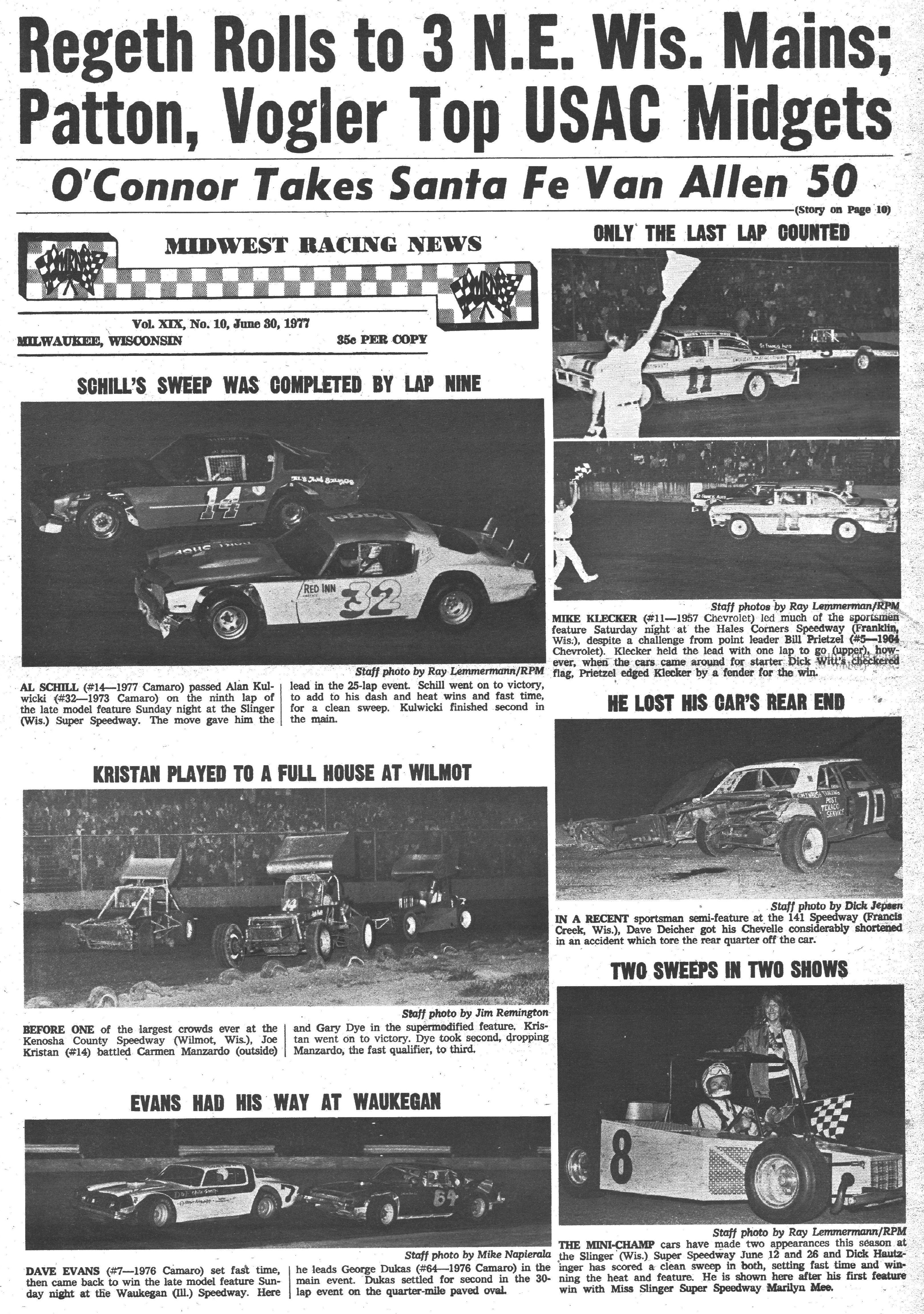 Midwest Racing News back cover