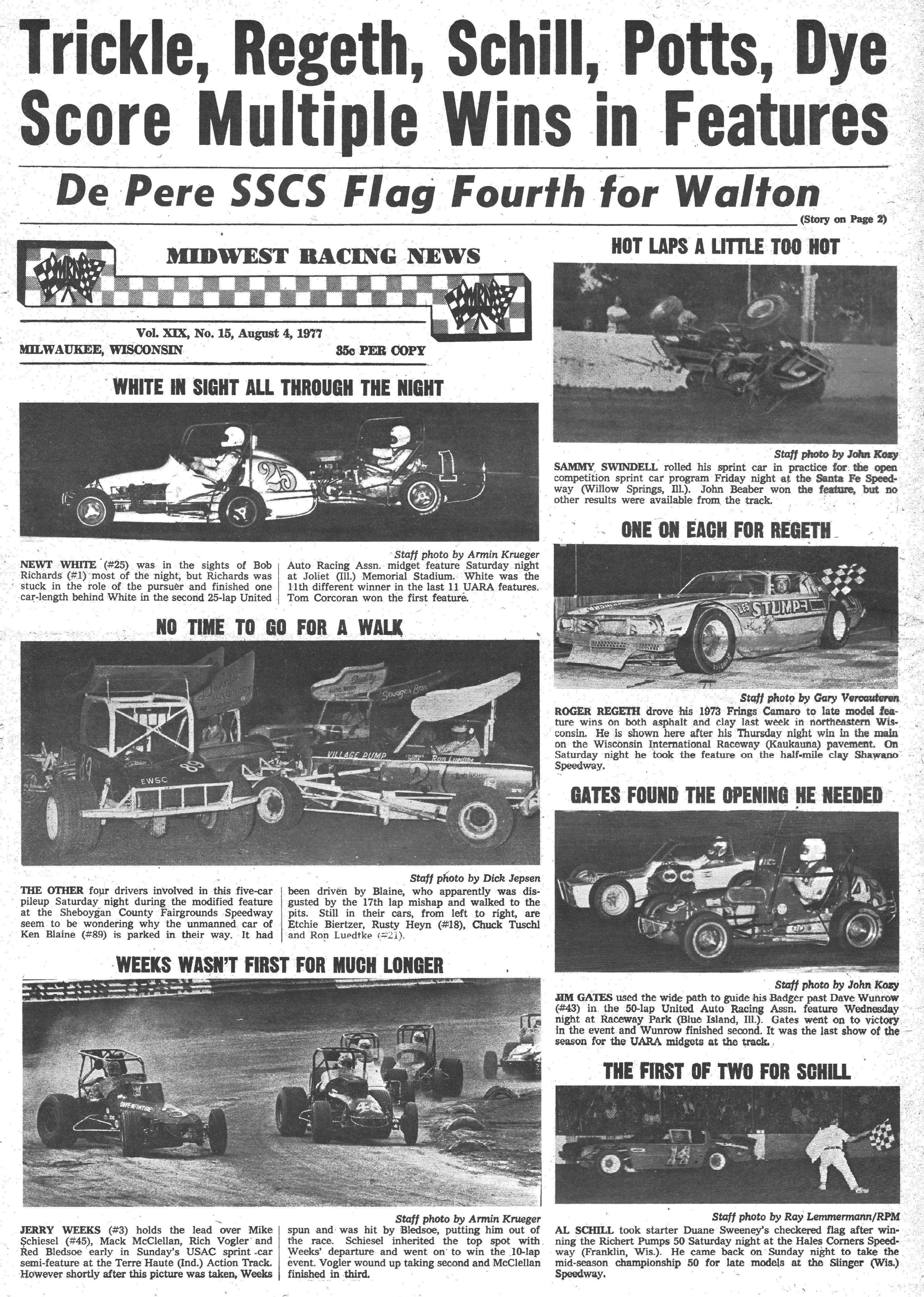 Midwest Racing News back cover