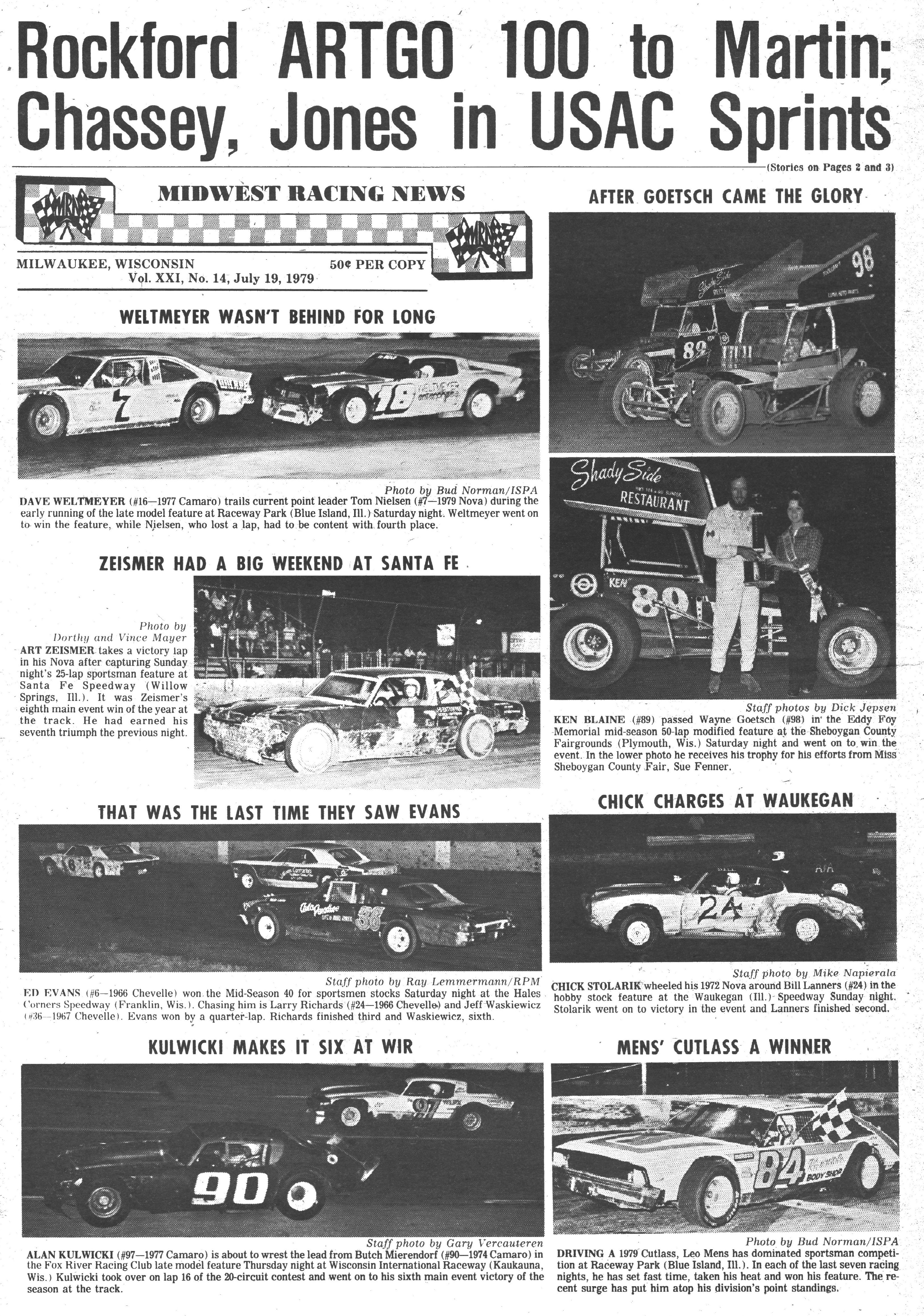 Midwest Racing News back cover