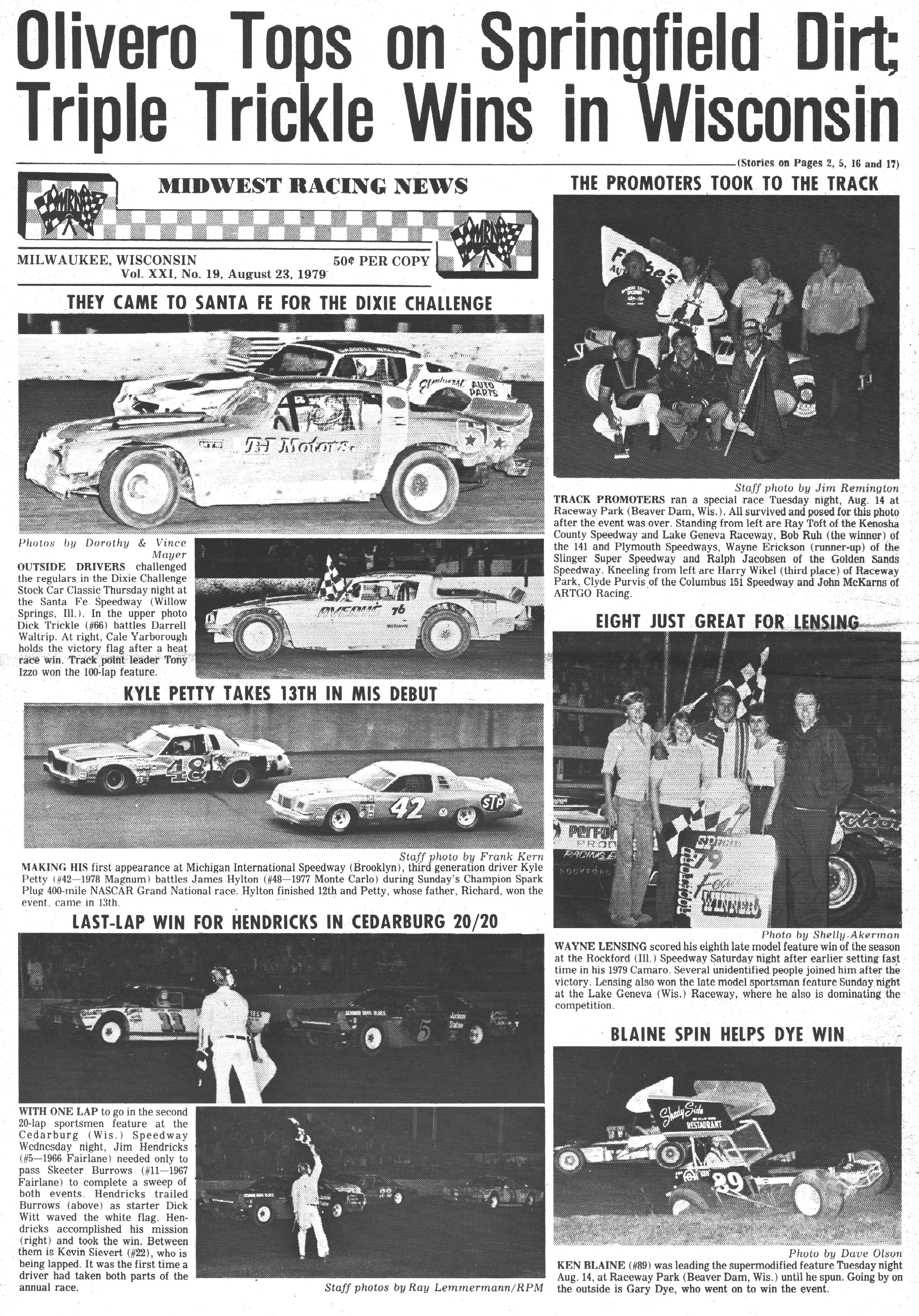 Midwest Racing News back cover
