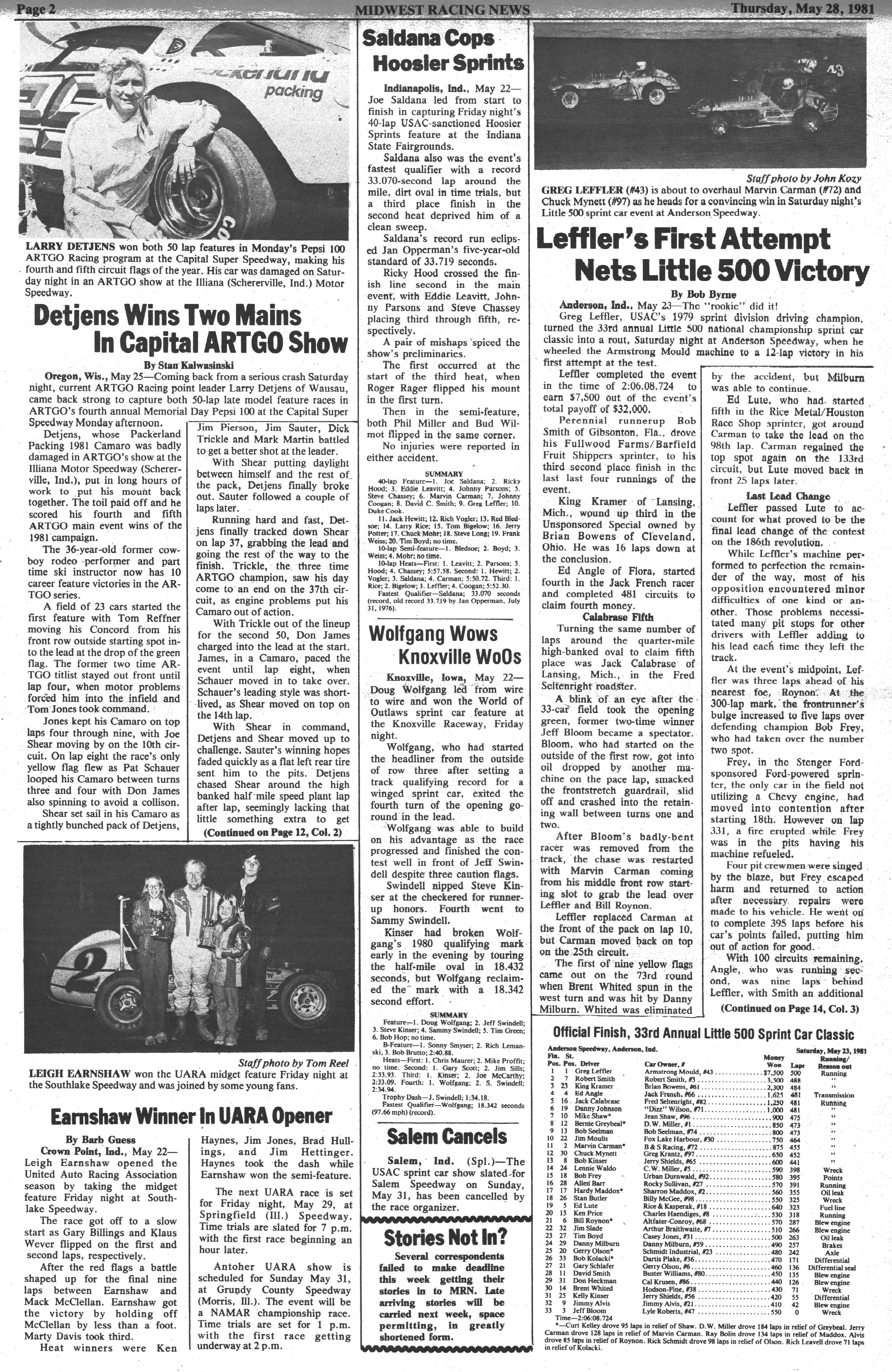 Midwest Racing News Page 2