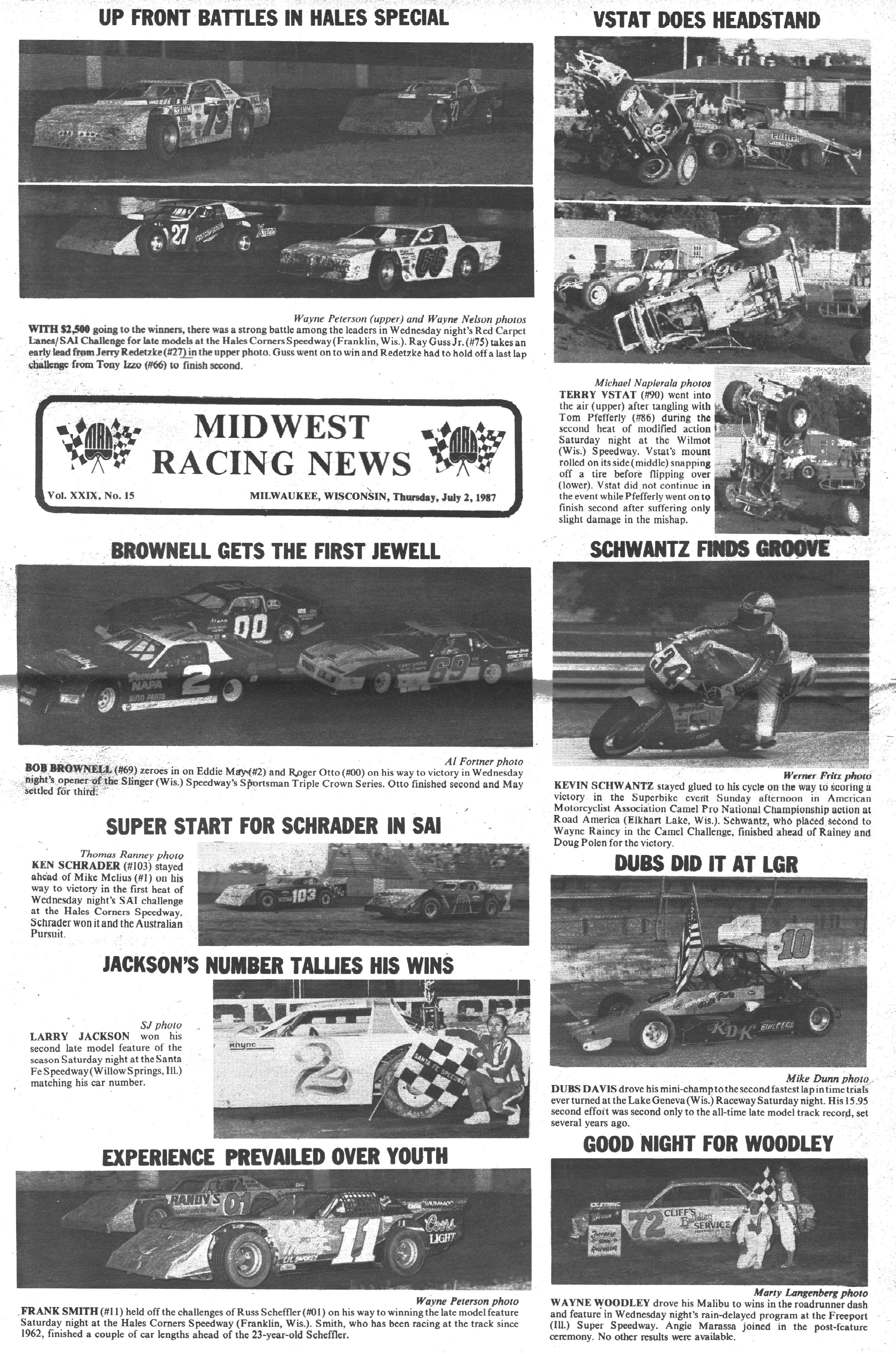 Midwest Racing News back cover