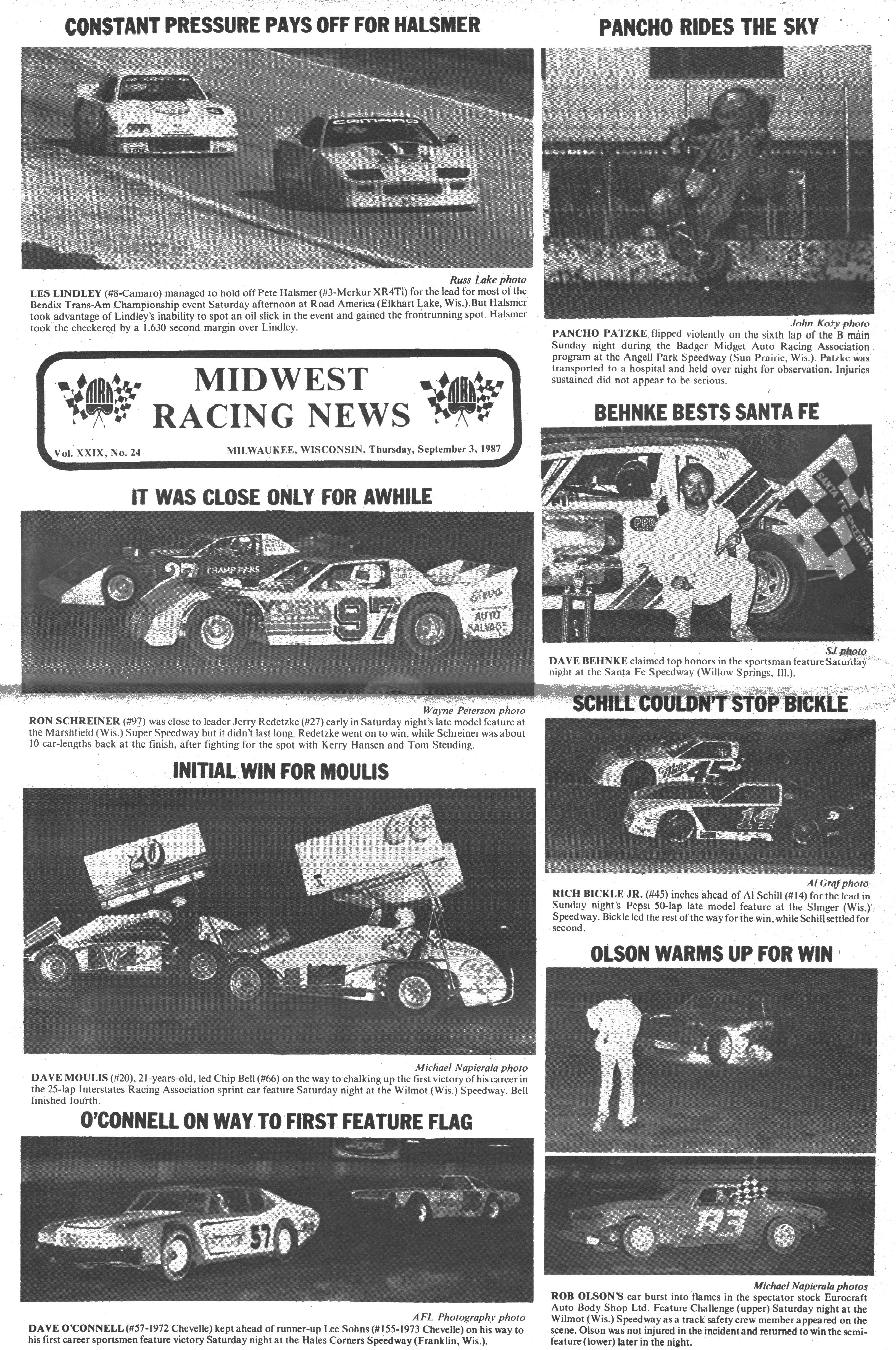 Midwest Racing News back cover