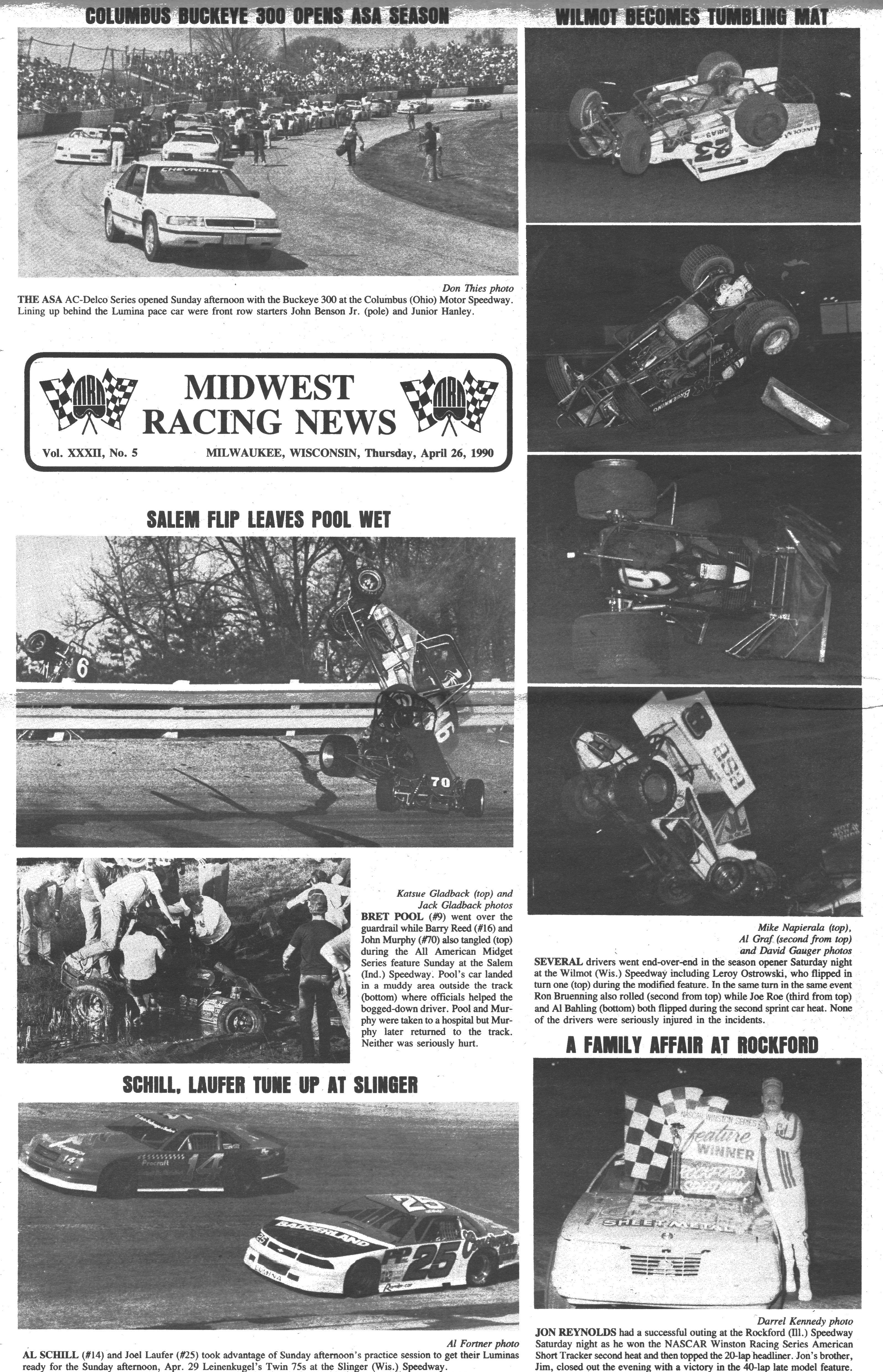 Midwest Racing News back cover