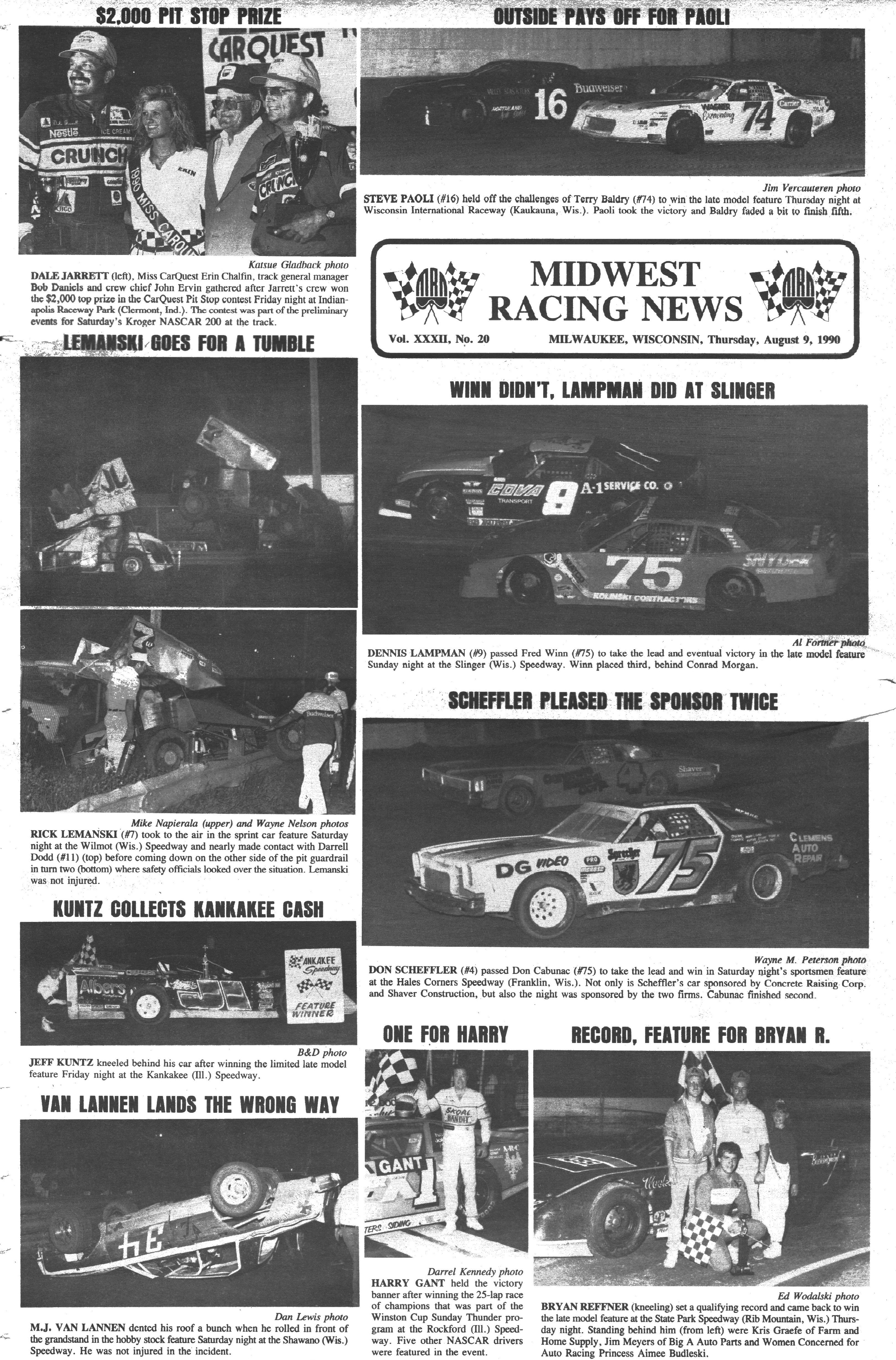 Midwest Racing News back cover