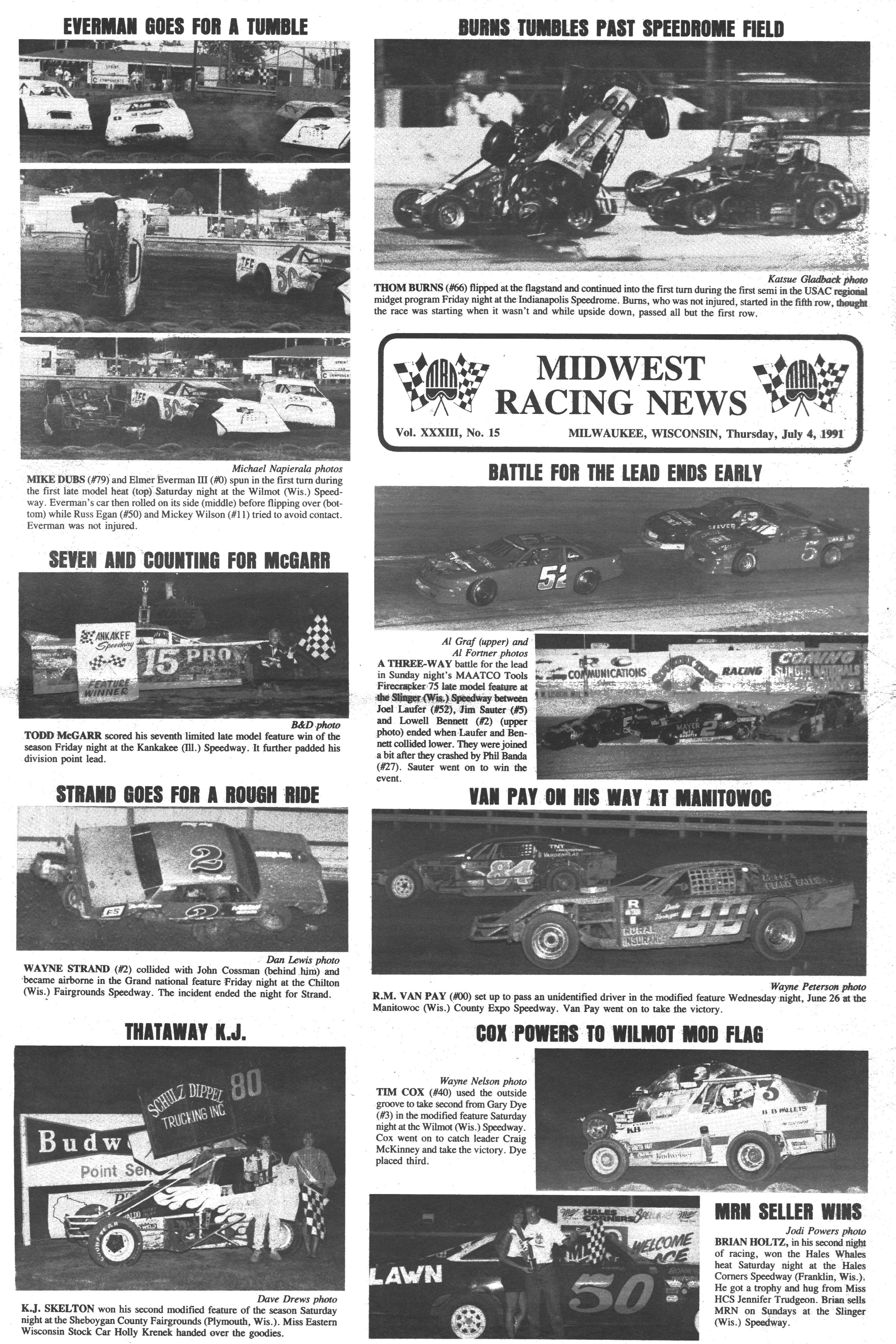 Midwest Racing News back cover