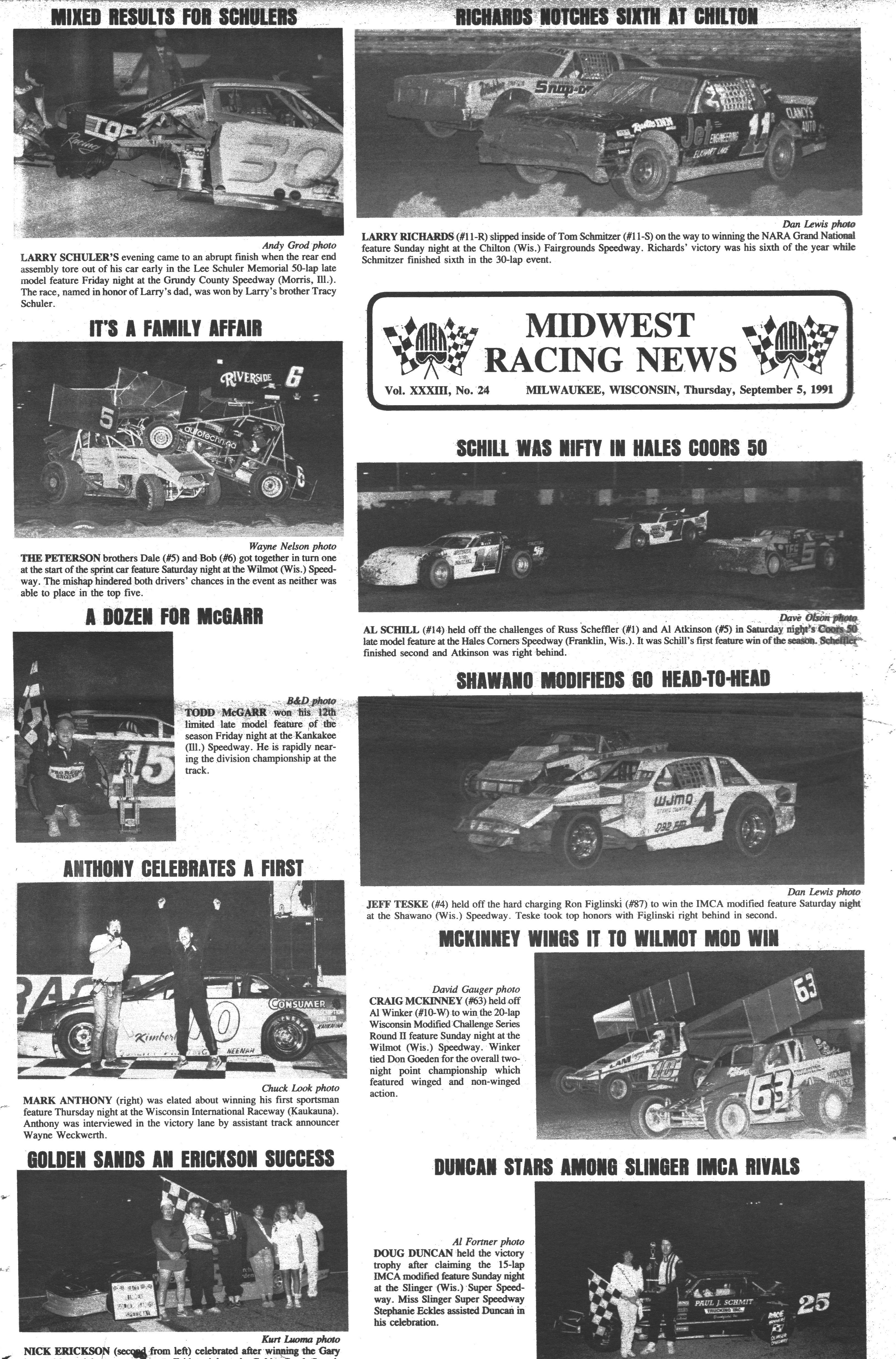 Midwest Racing News back cover