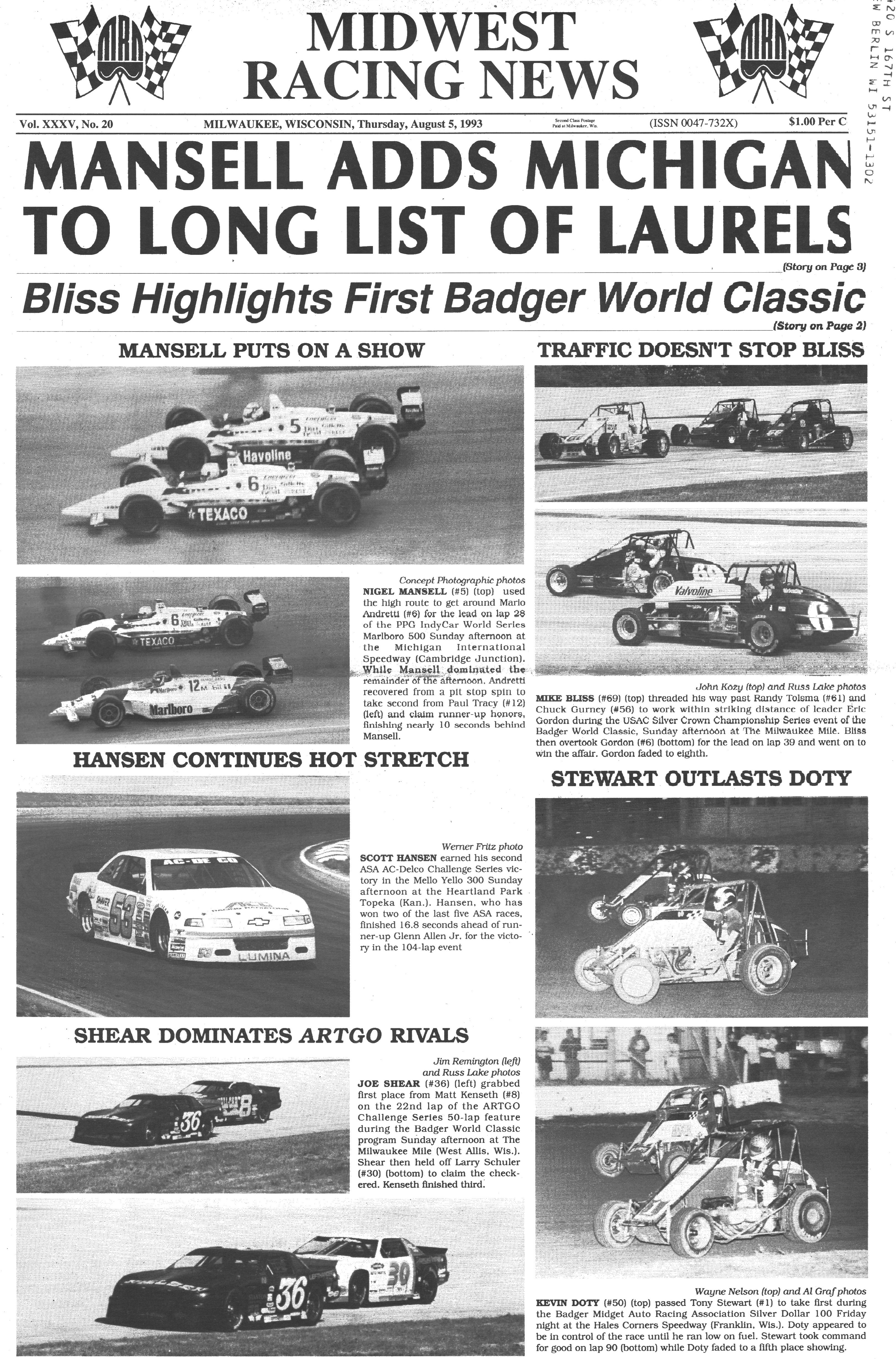 Midwest Racing News Page 1