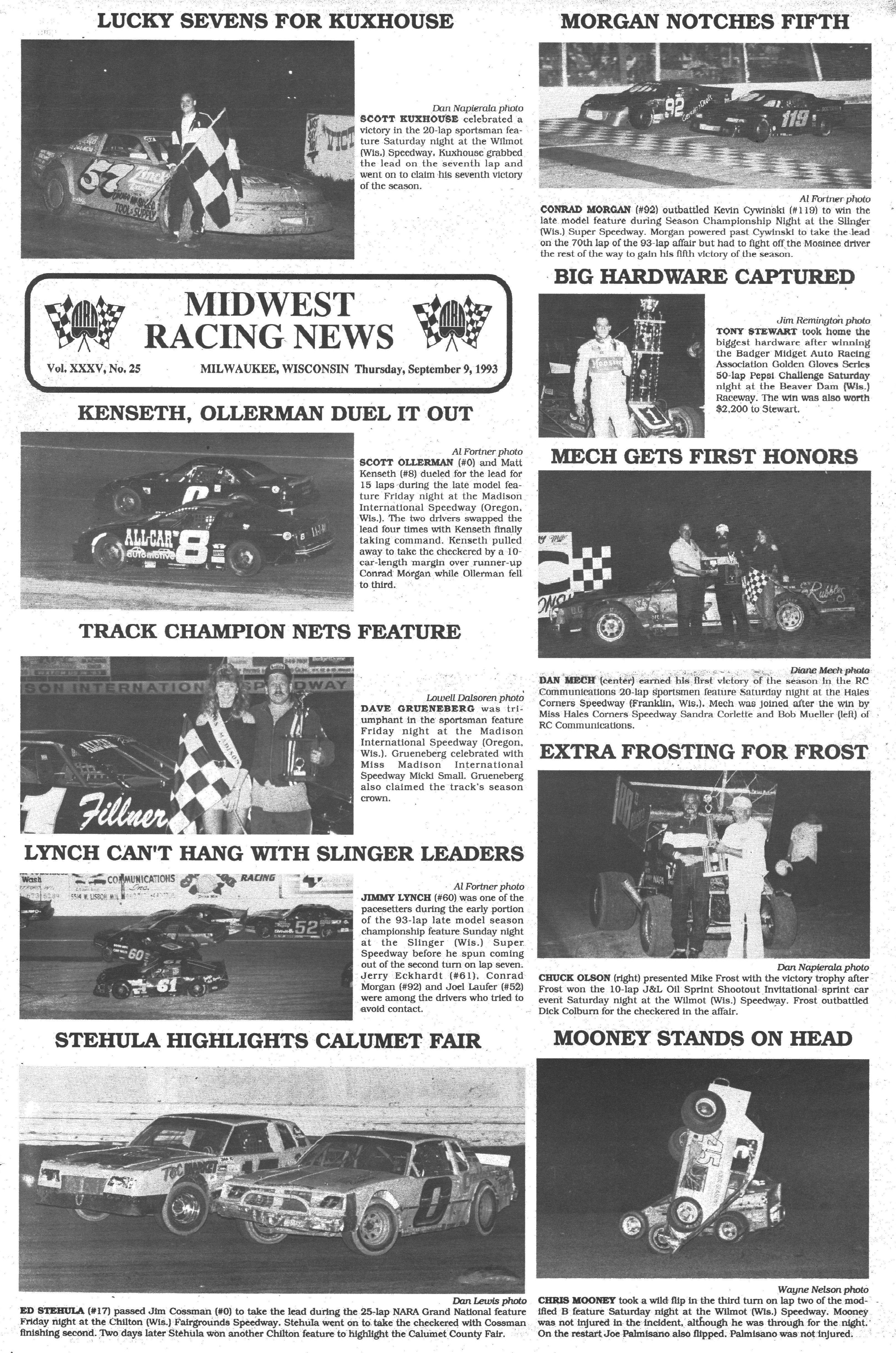 Midwest Racing News back cover