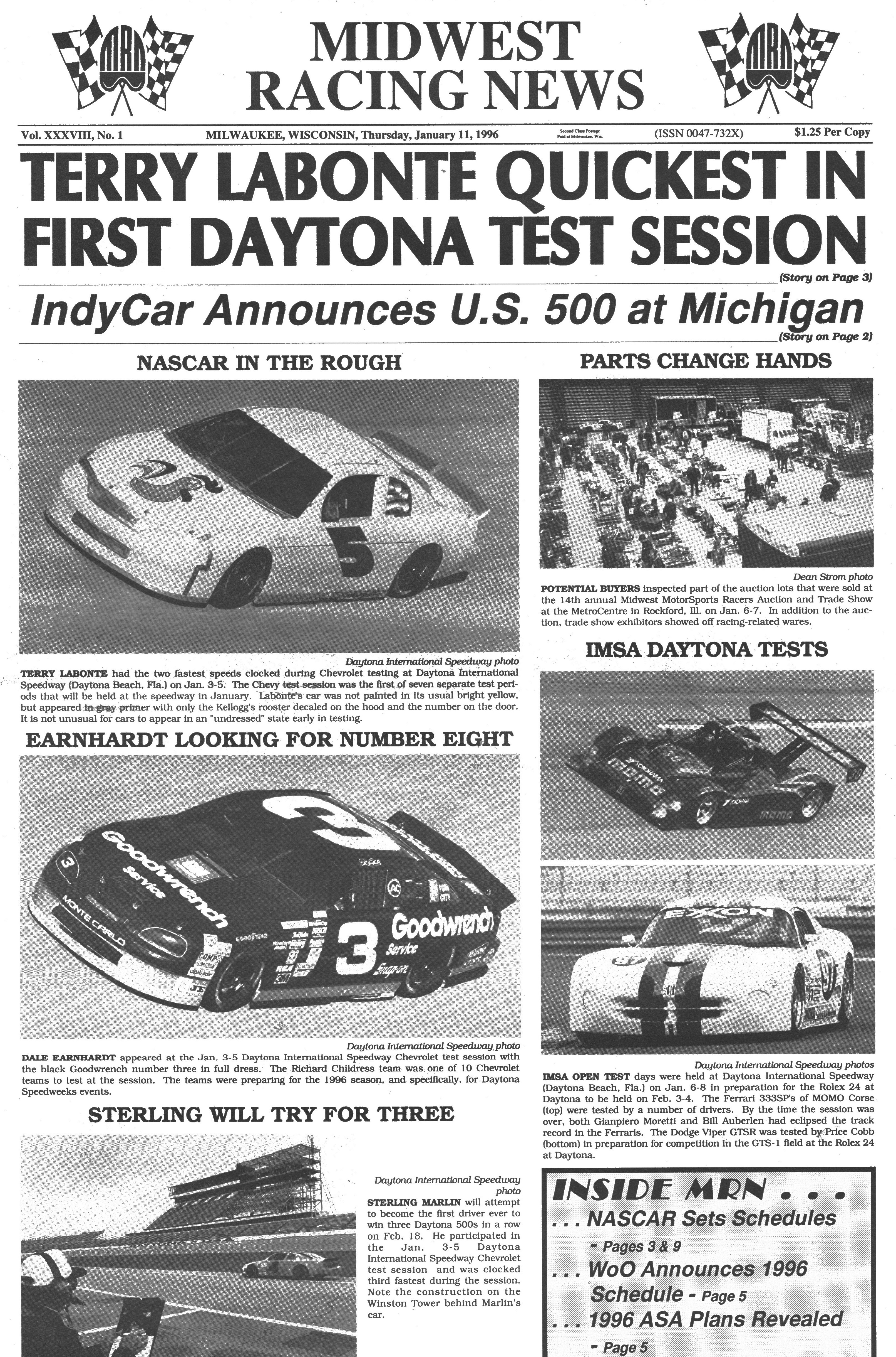 Midwest Racing News 1996