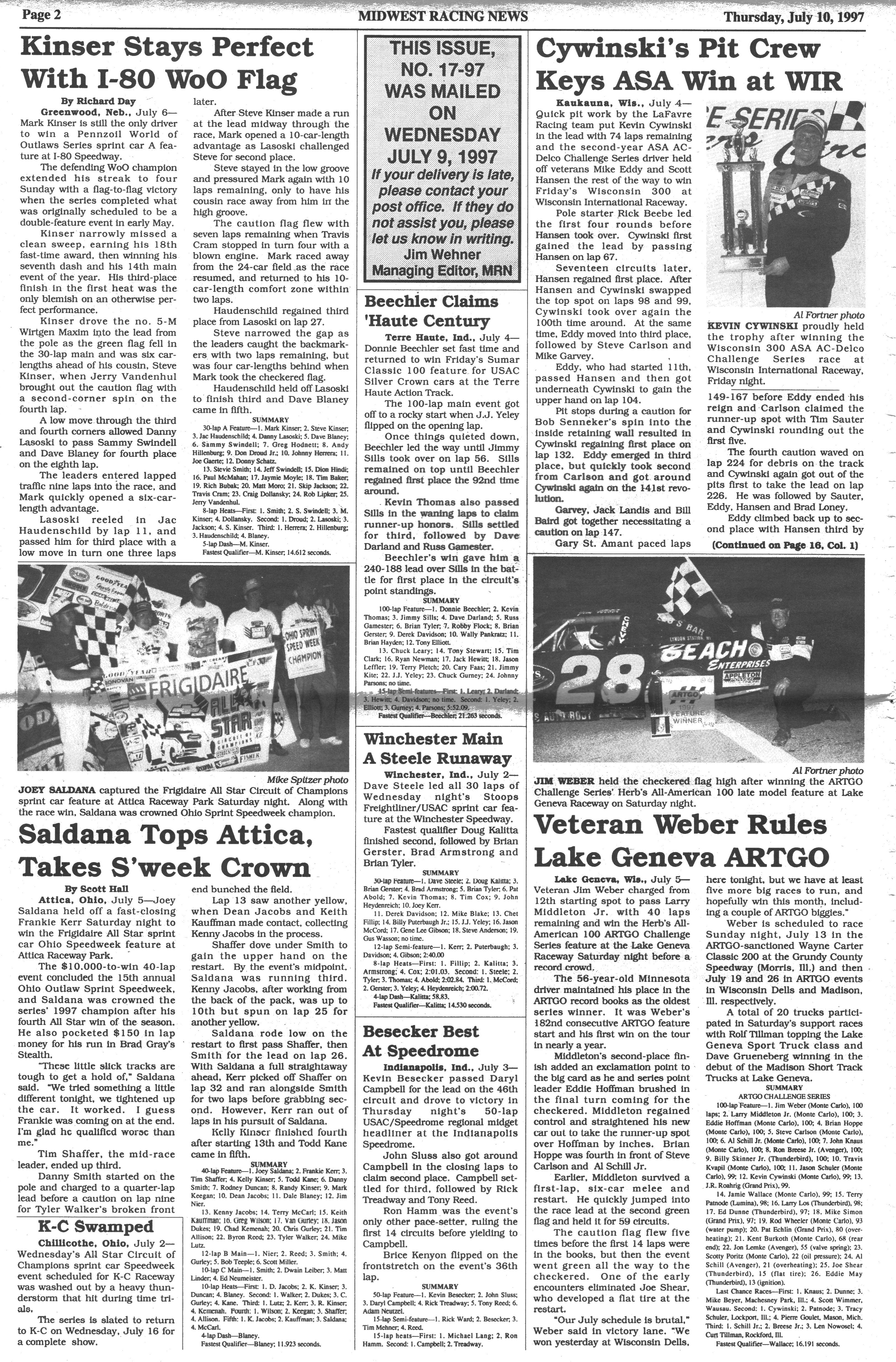Midwest Racing News Page 2