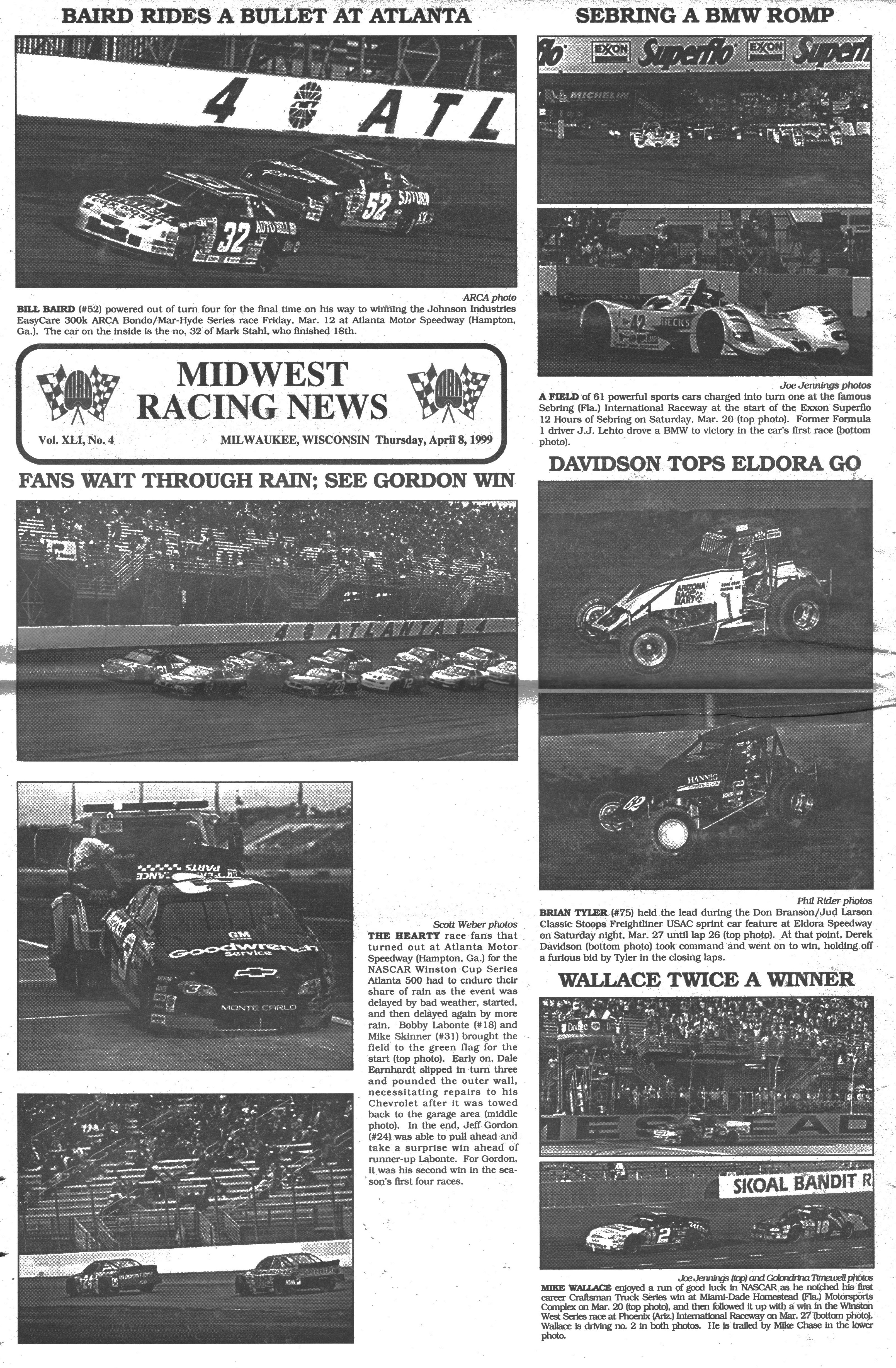 Midwest Racing News back cover
