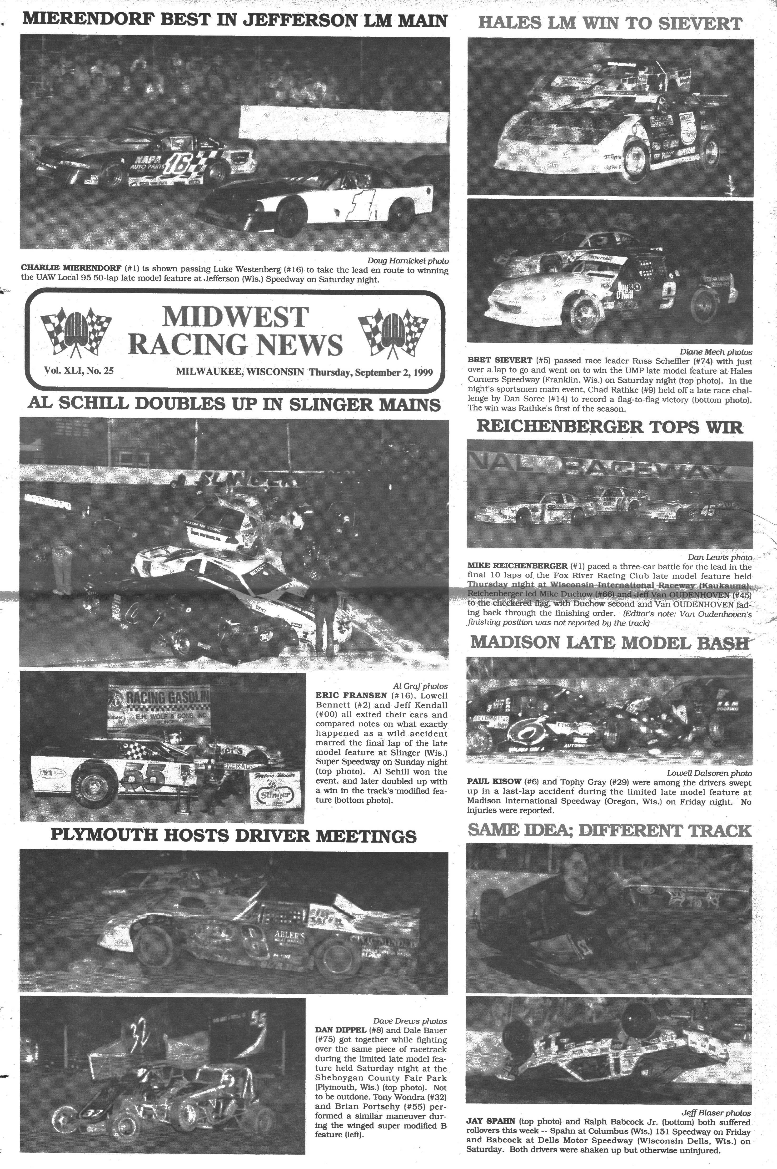 Midwest Racing News back cover