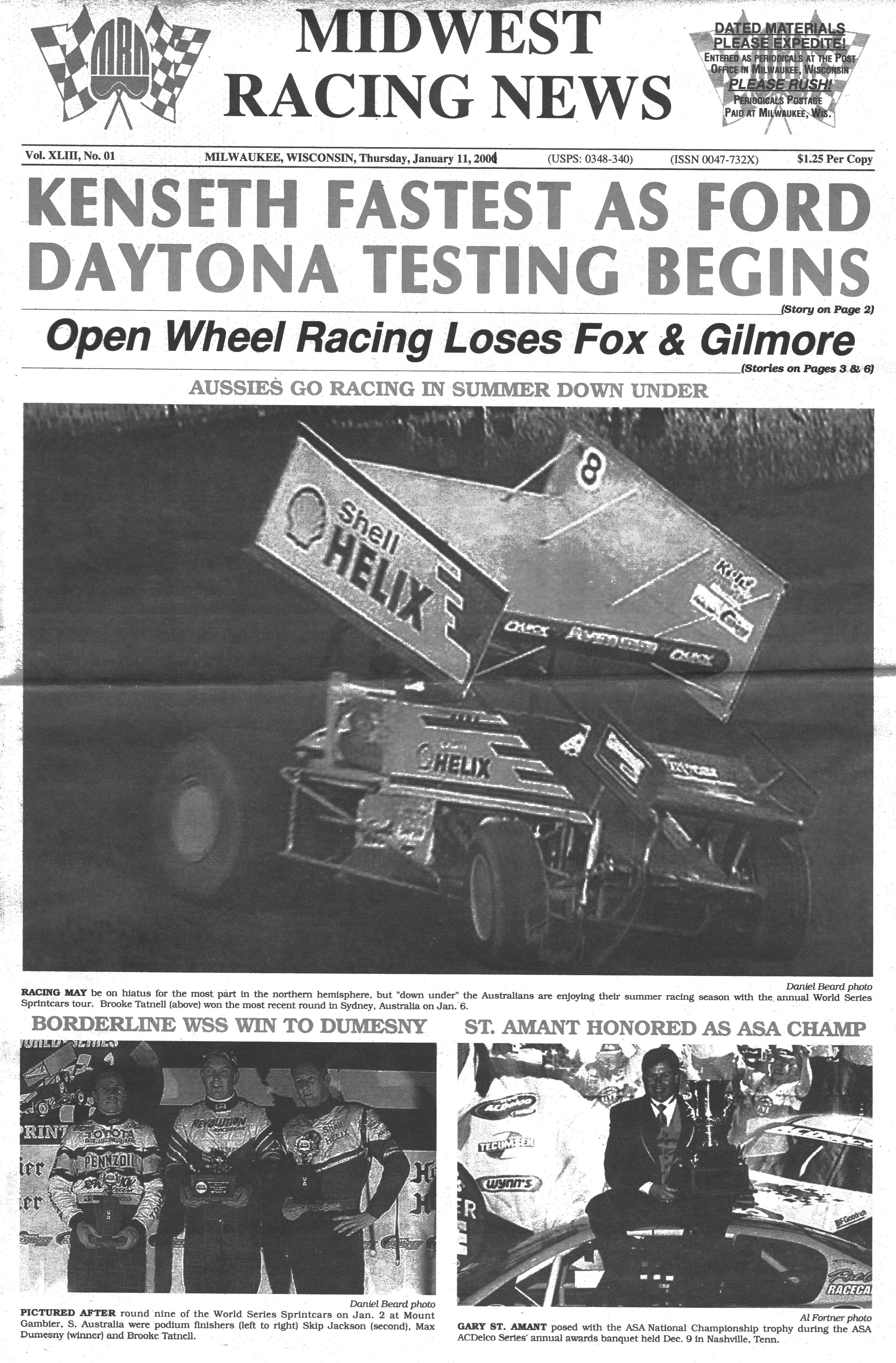 Midwest Racing News 2001