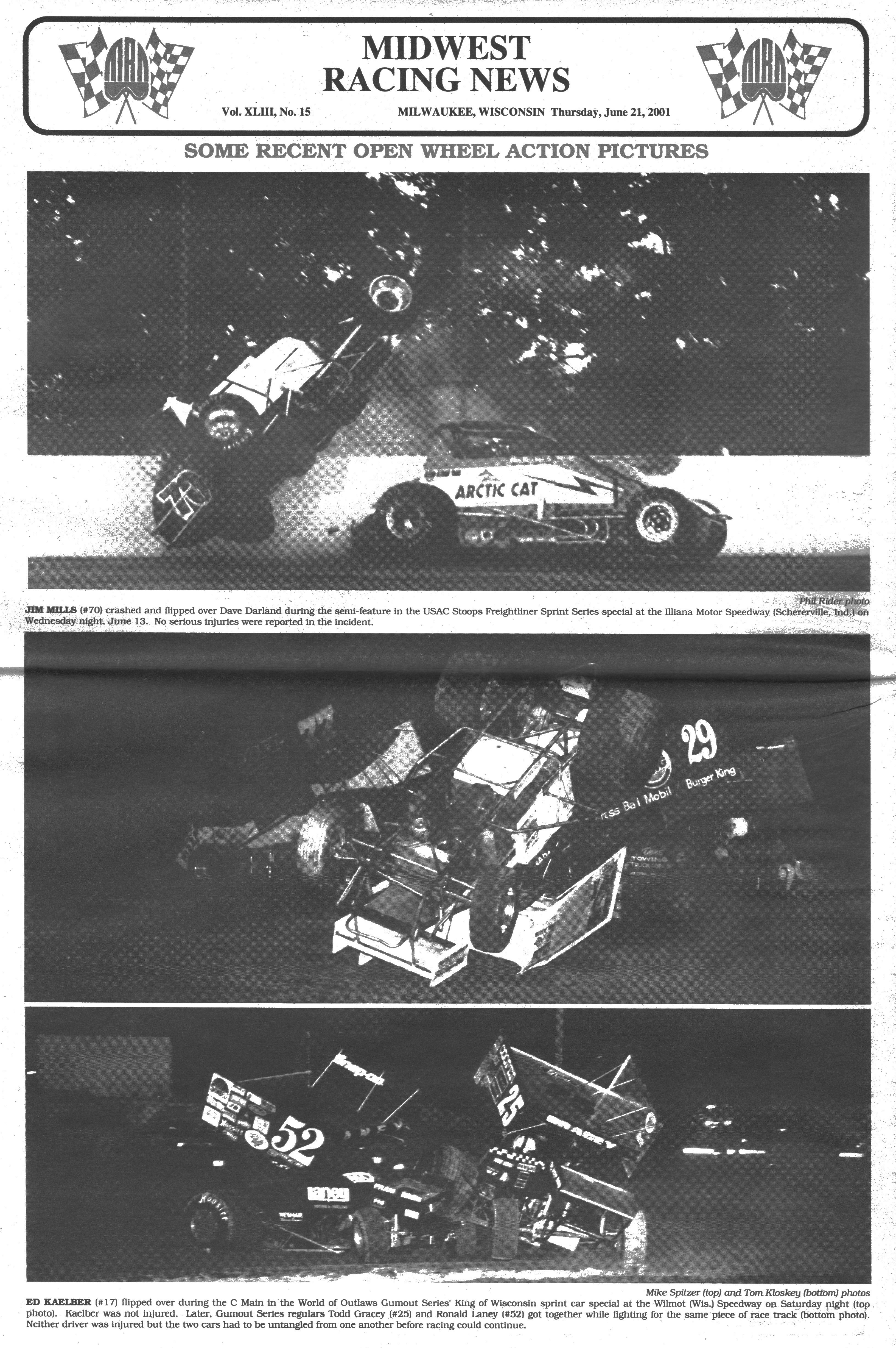 Midwest Racing News back cover