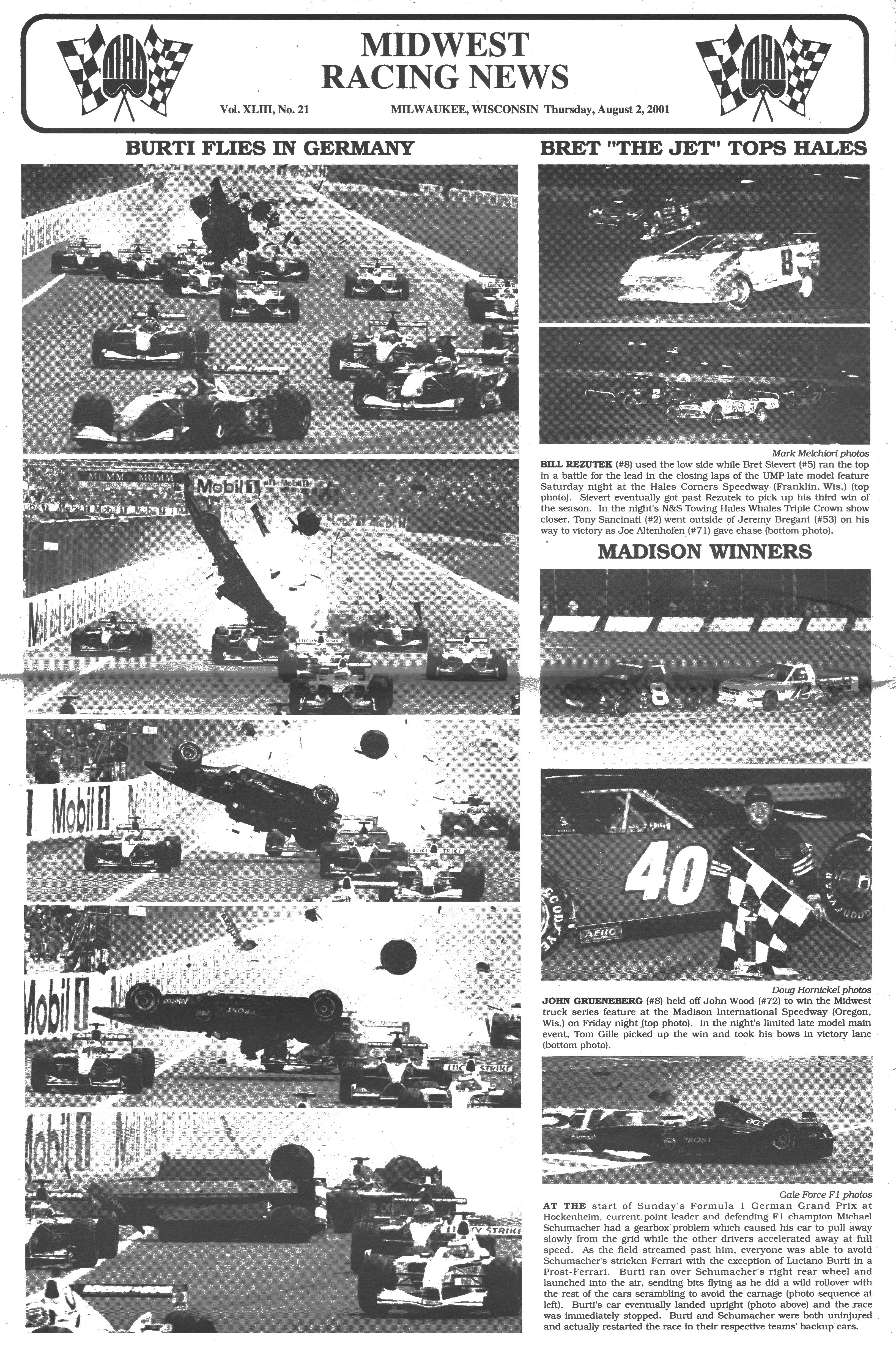 Midwest Racing News back cover