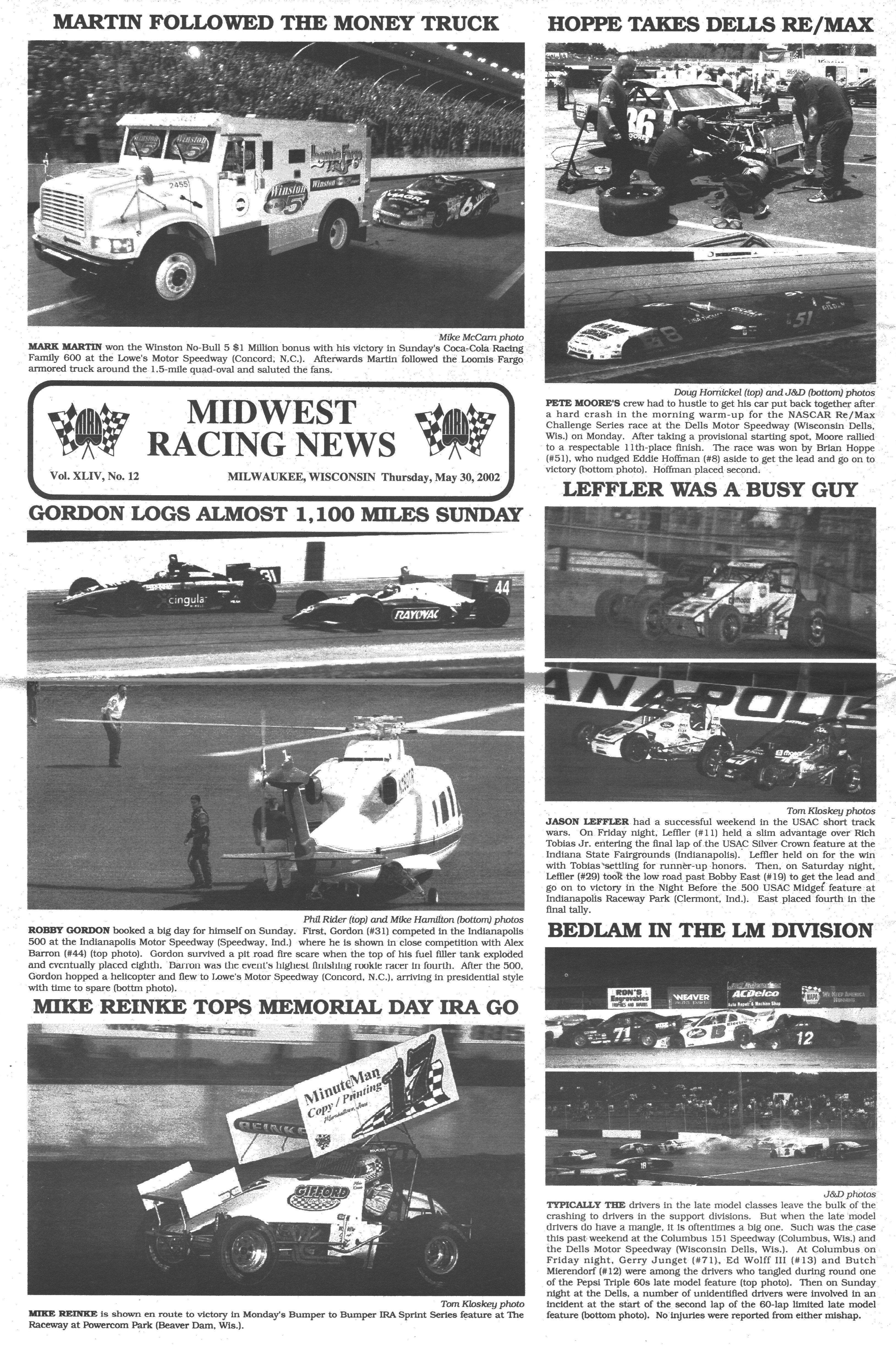 Midwest Racing News back cover