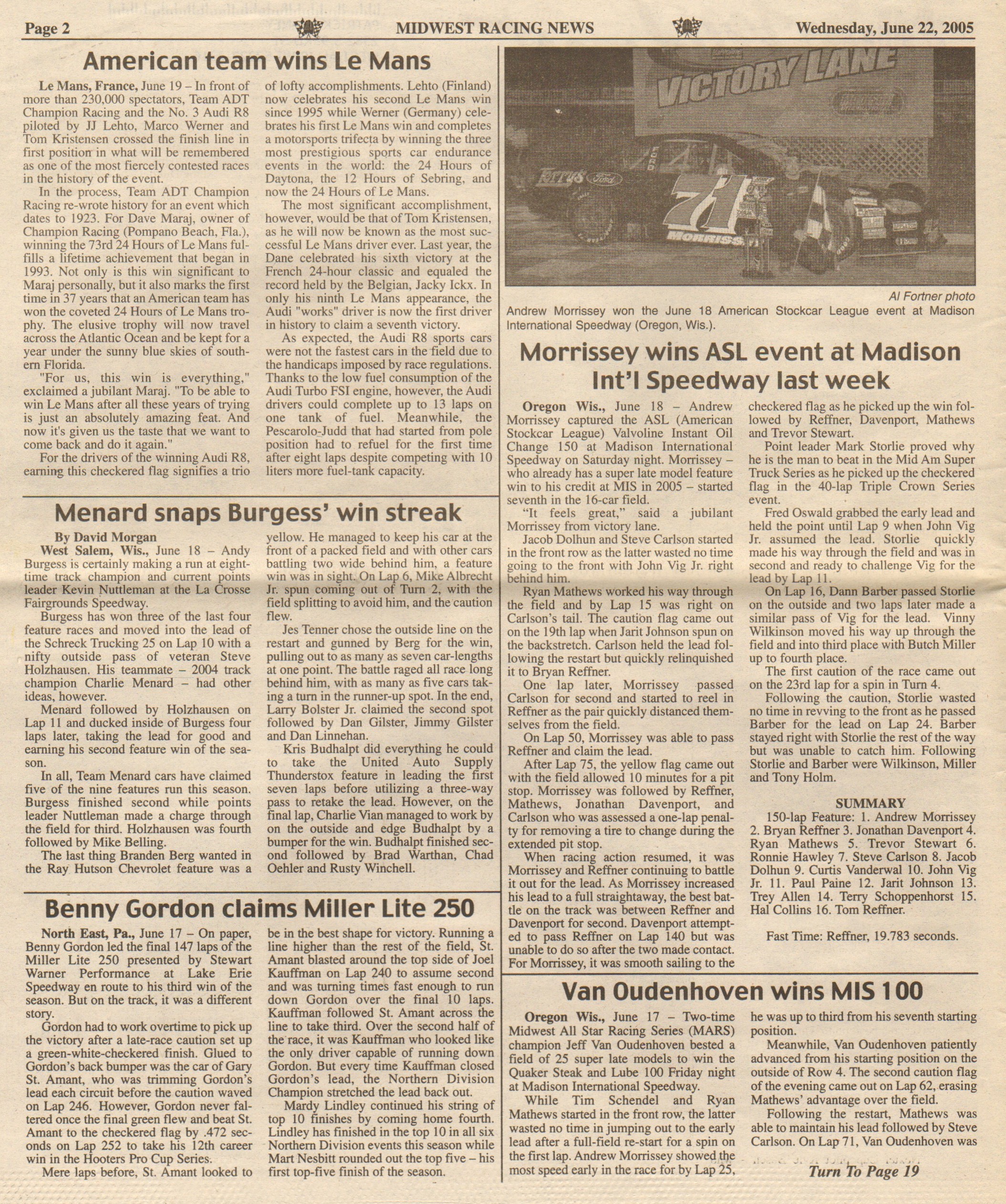 Midwest Racing News Page 2