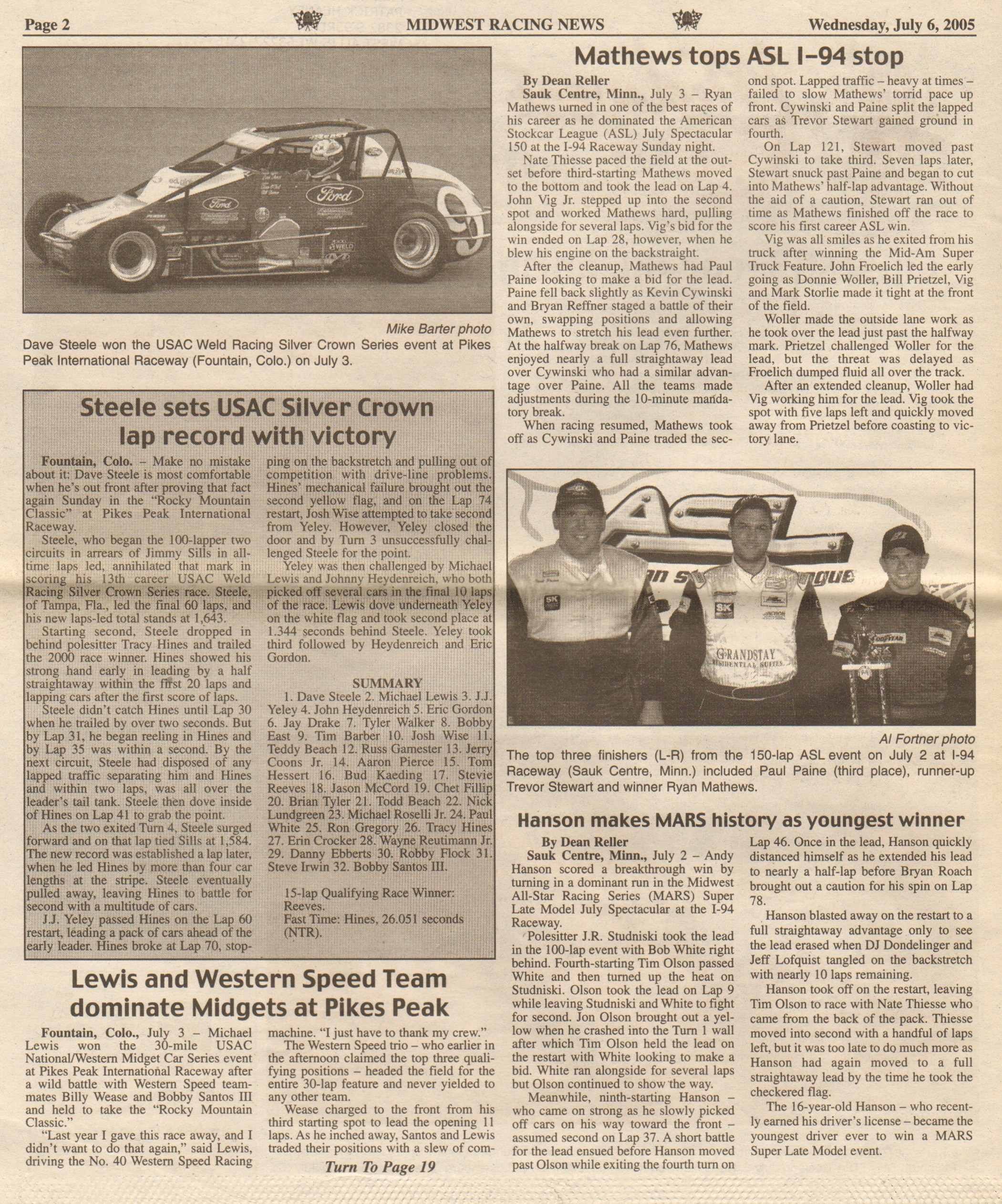 Midwest Racing News Page 2