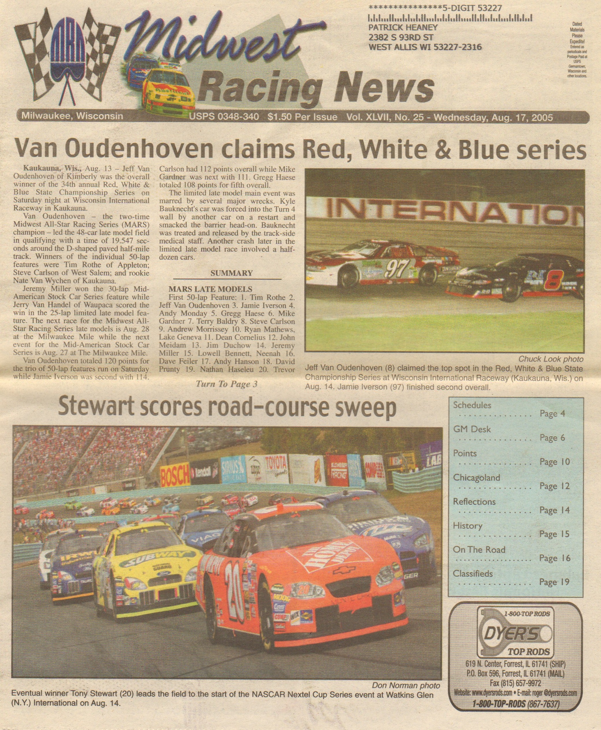Midwest Racing News Page 1