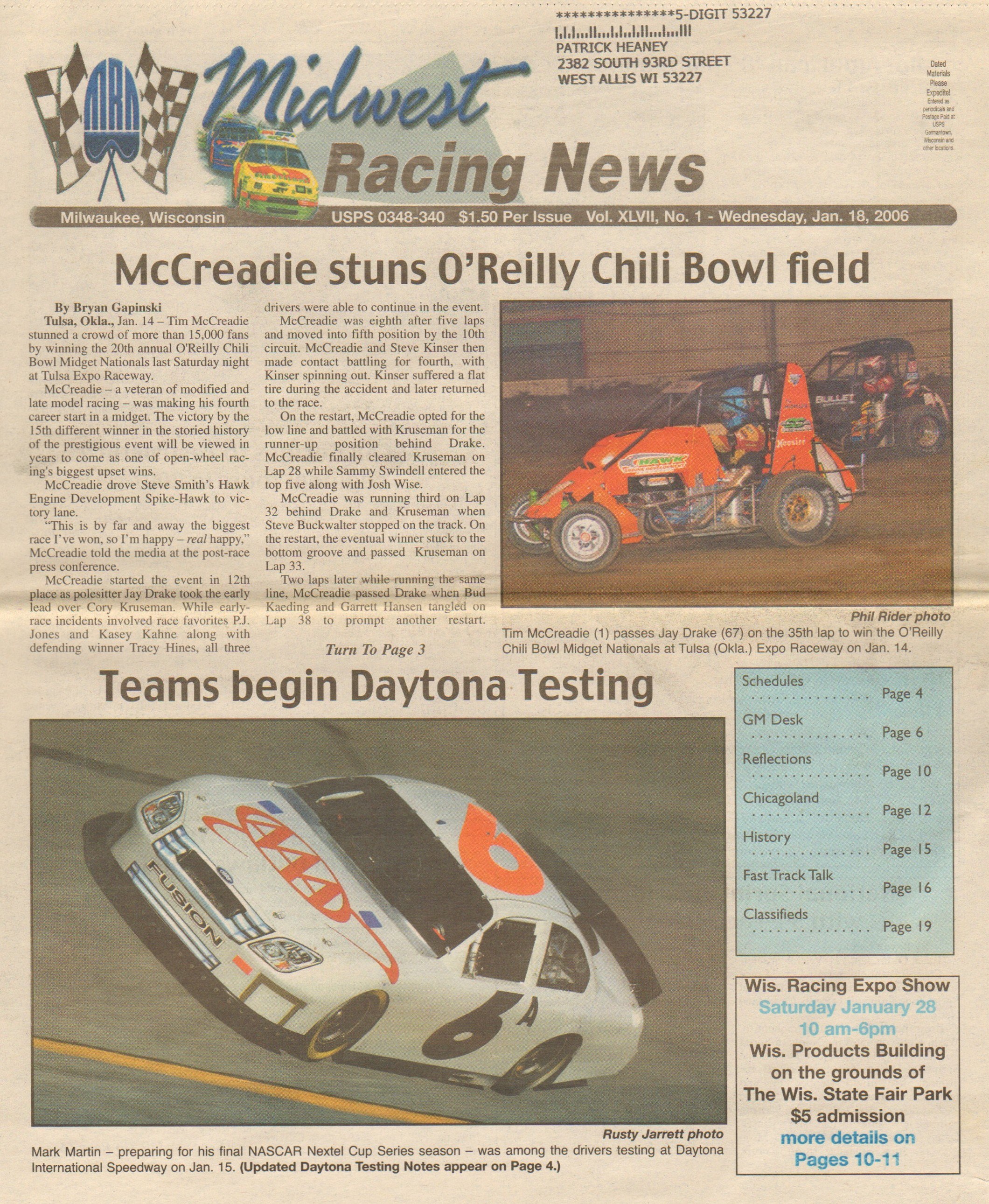 Midwest Racing News 2006