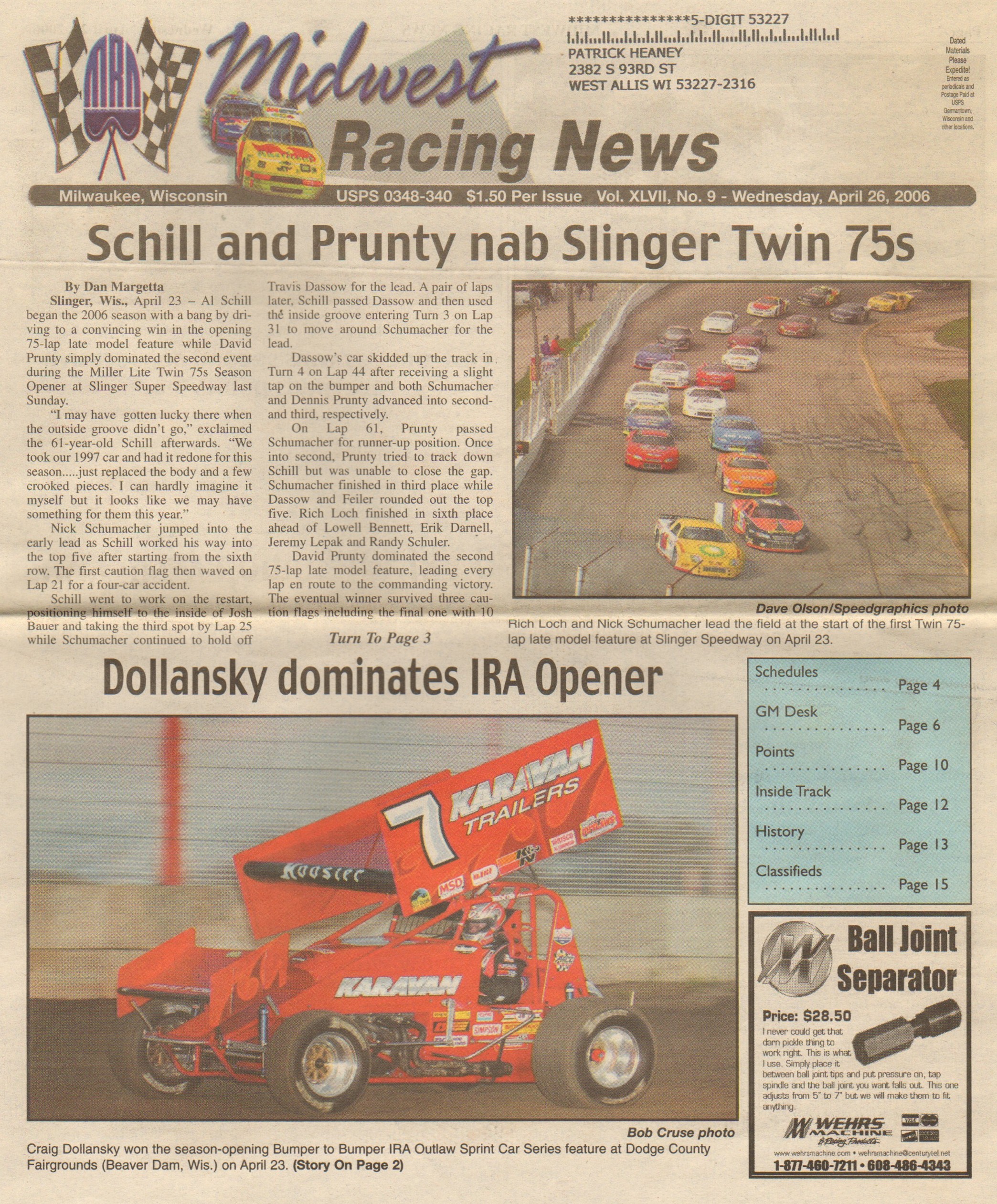 Page 1 • Front Cover