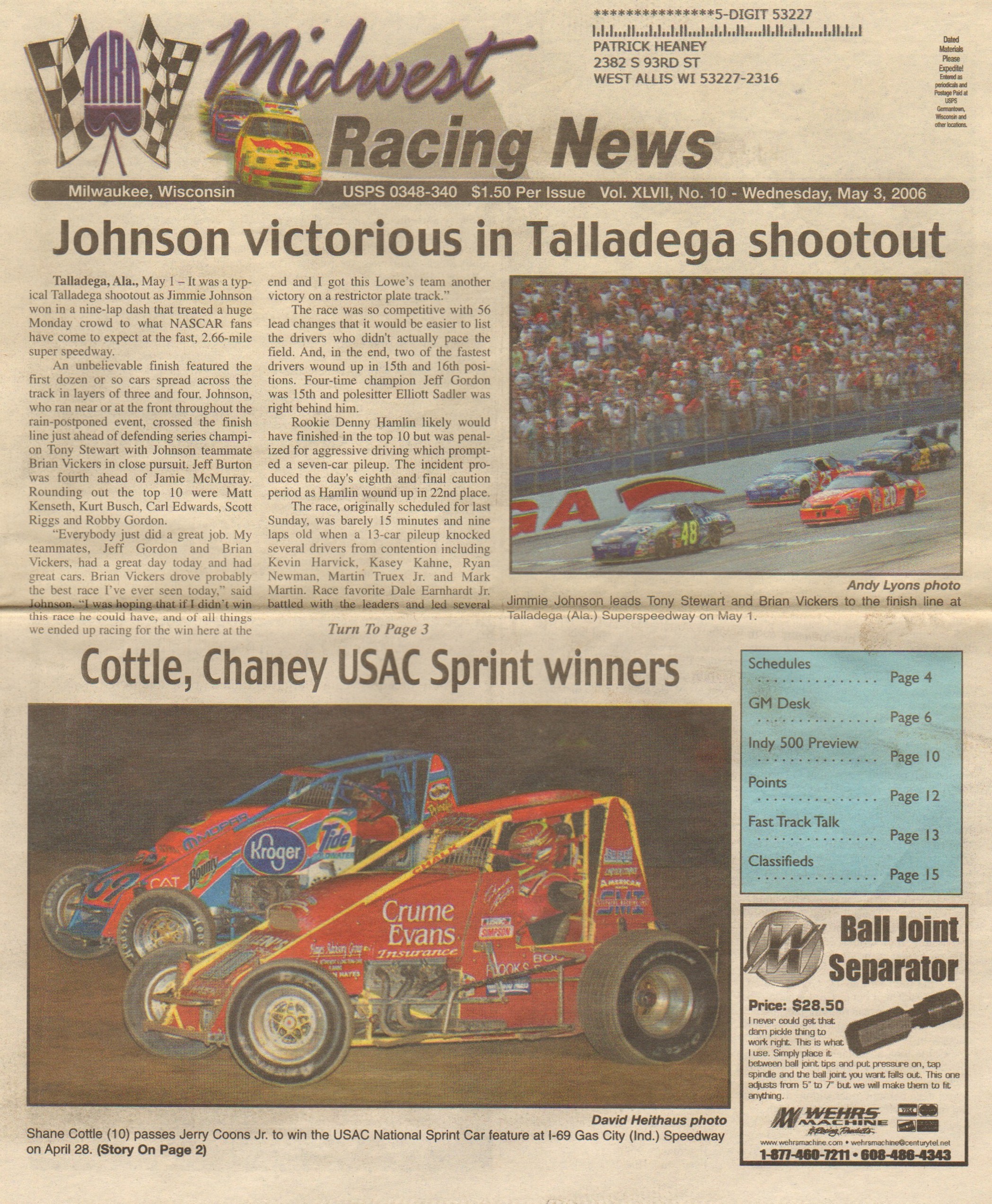 Page 1 • Front Cover