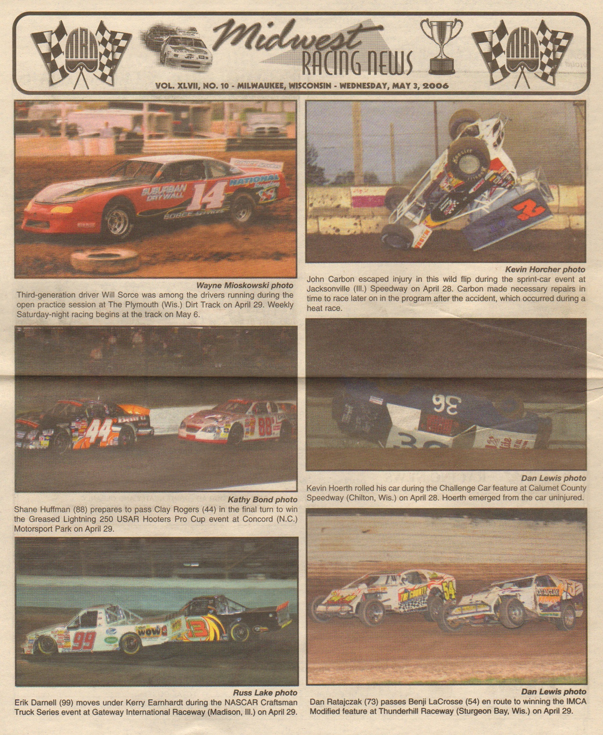 Midwest Racing News back cover