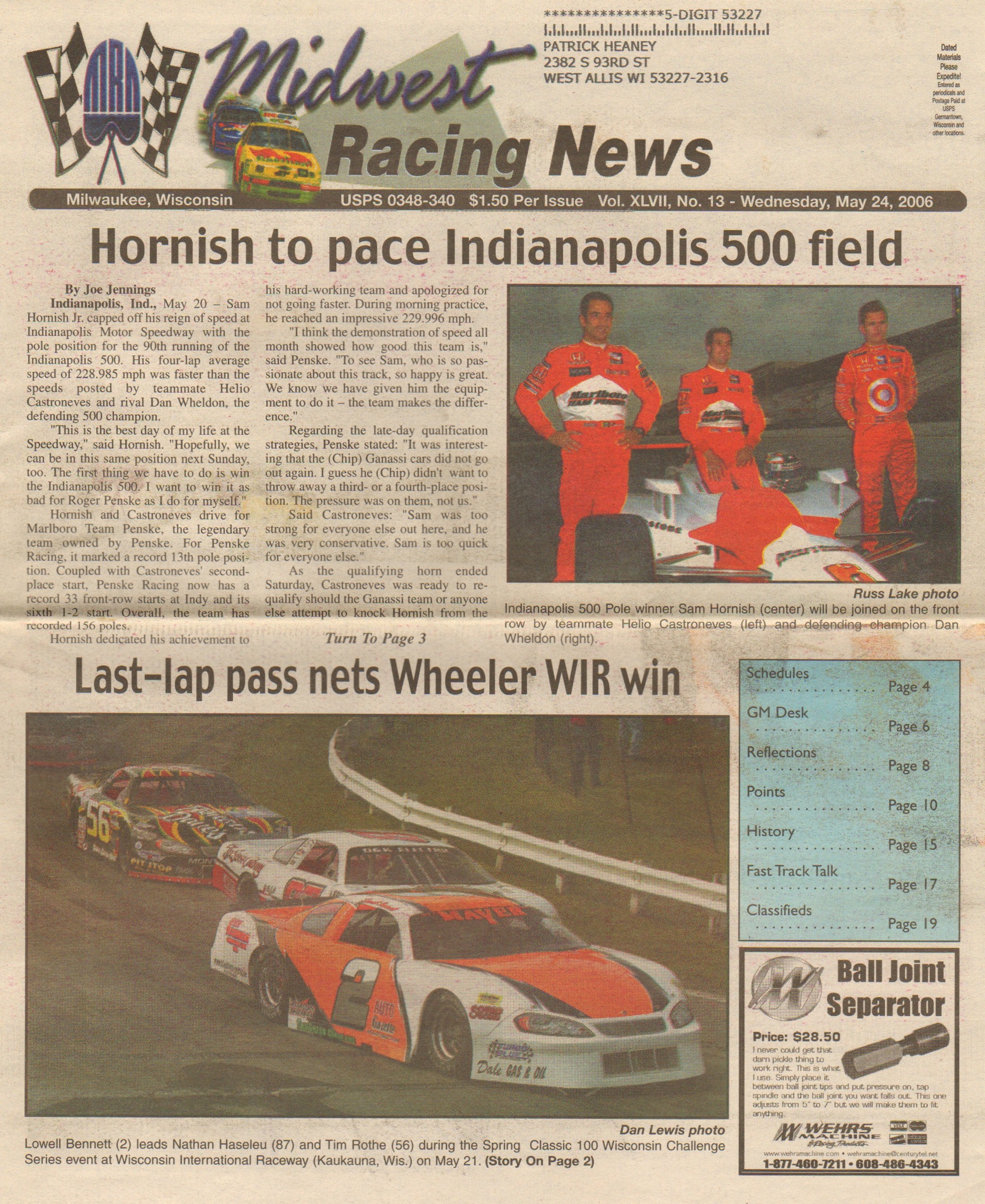 Page 1 • Front Cover