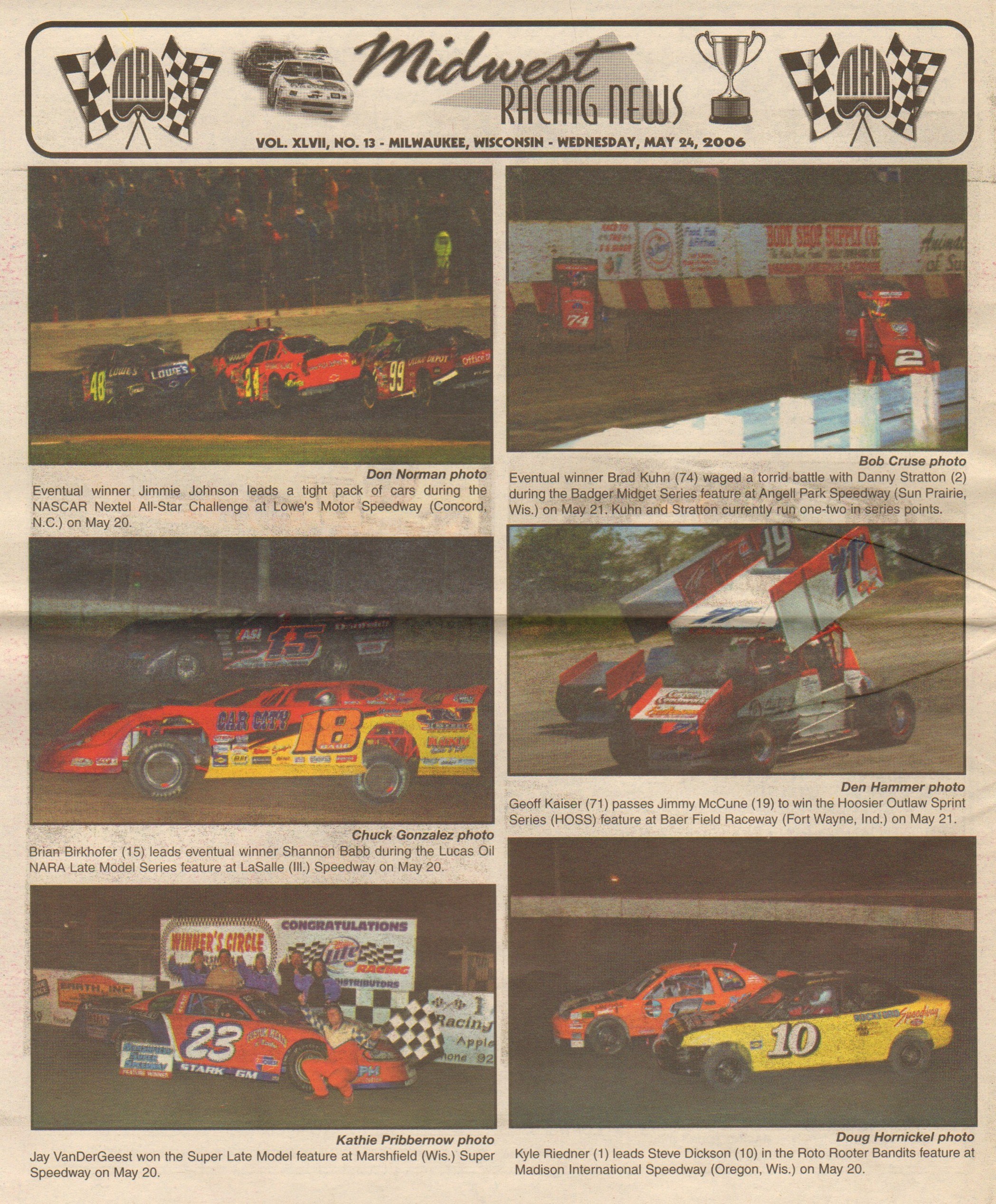Midwest Racing News back cover