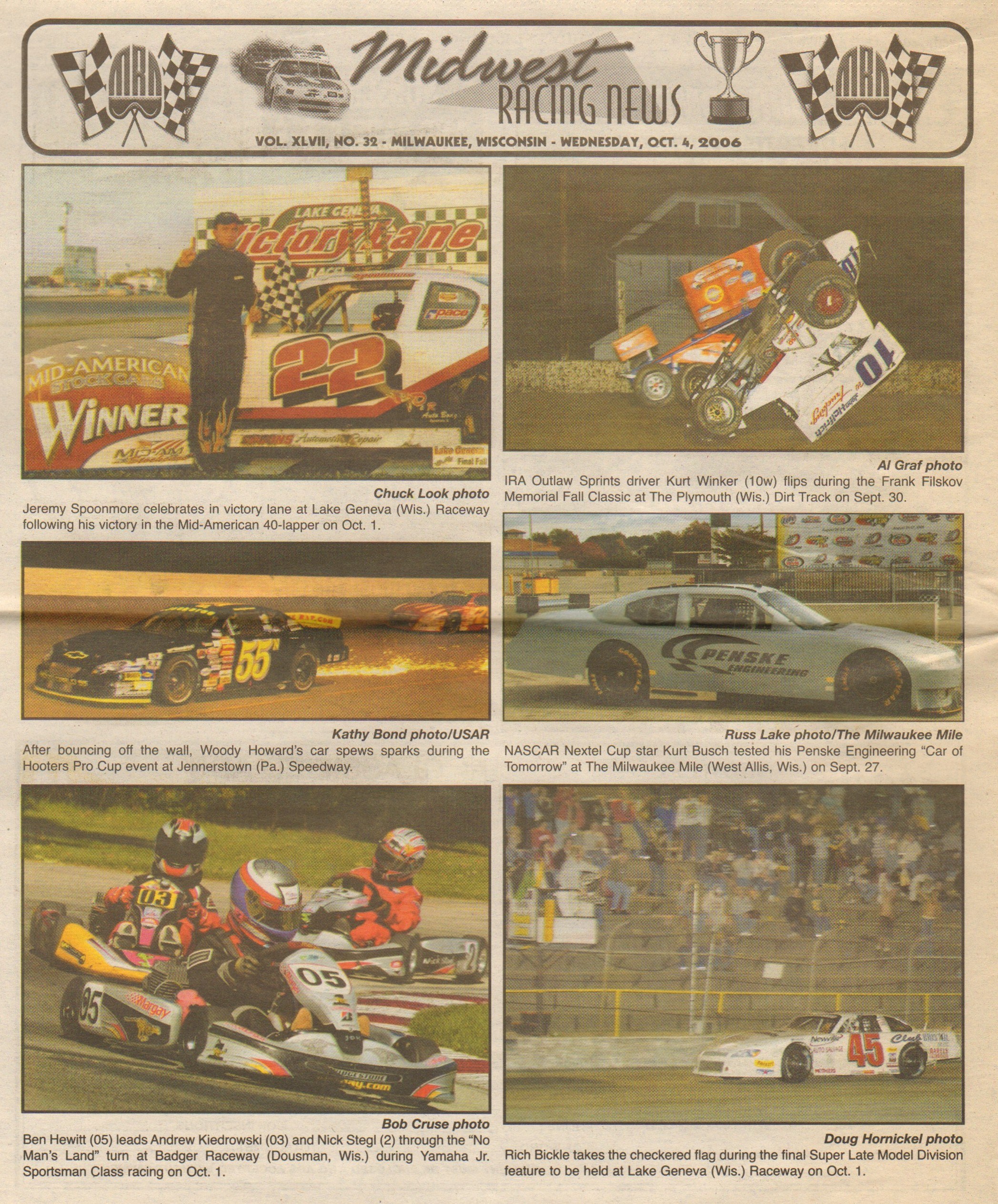 Midwest Racing News back cover