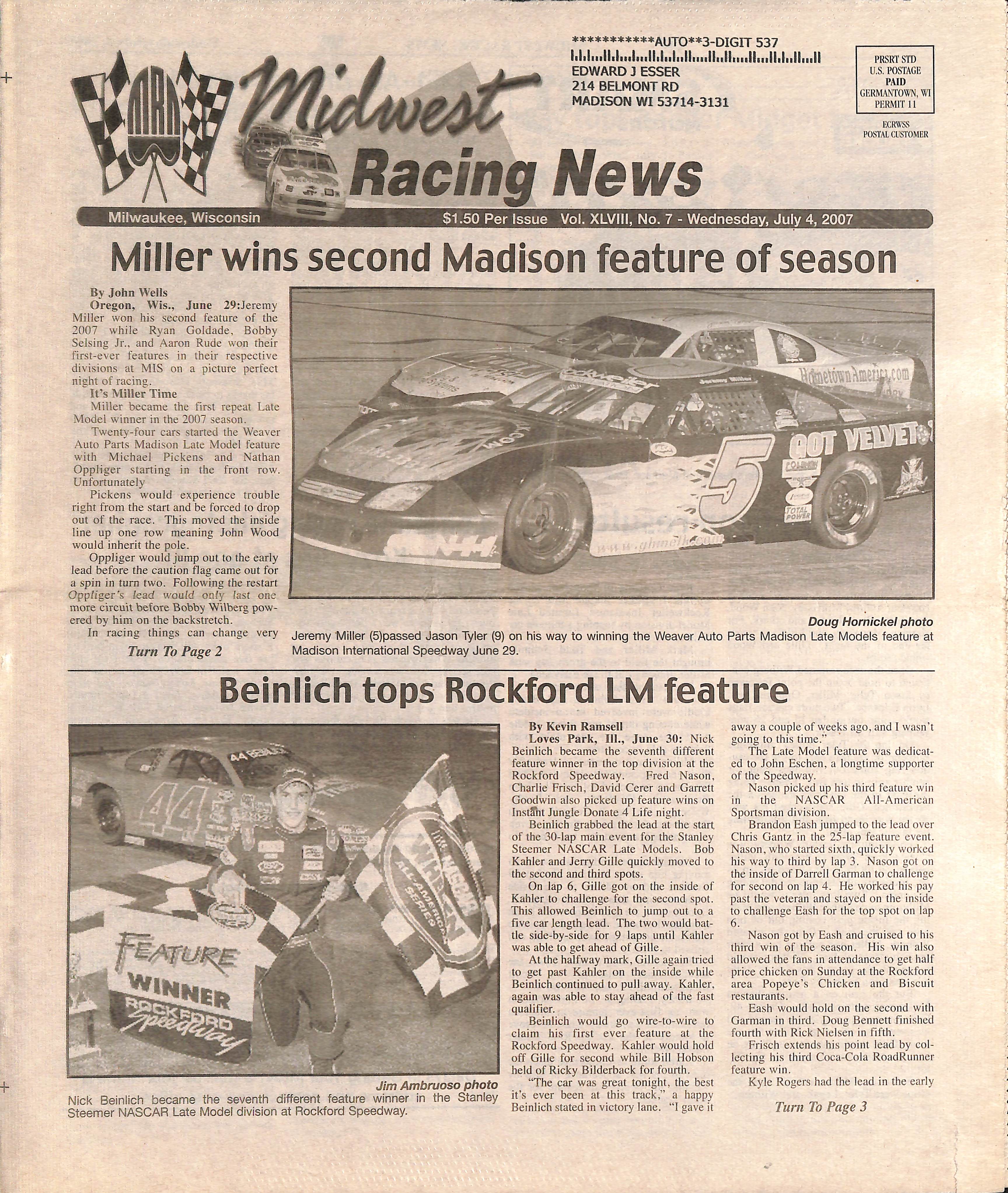 Page 1 • Front Cover
