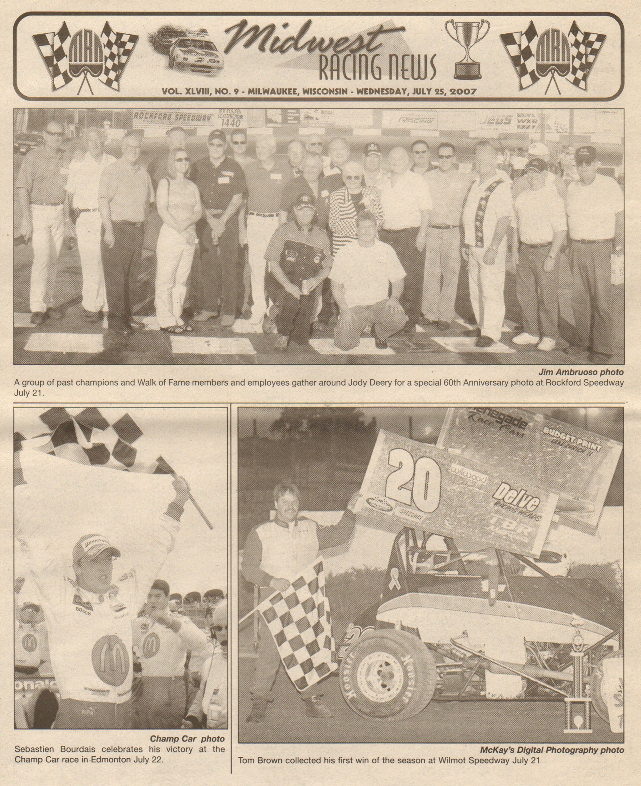 Midwest Racing News back cover
