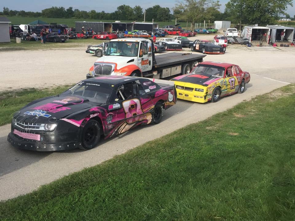 Cheryl Hyrn at Grundy County Speedway