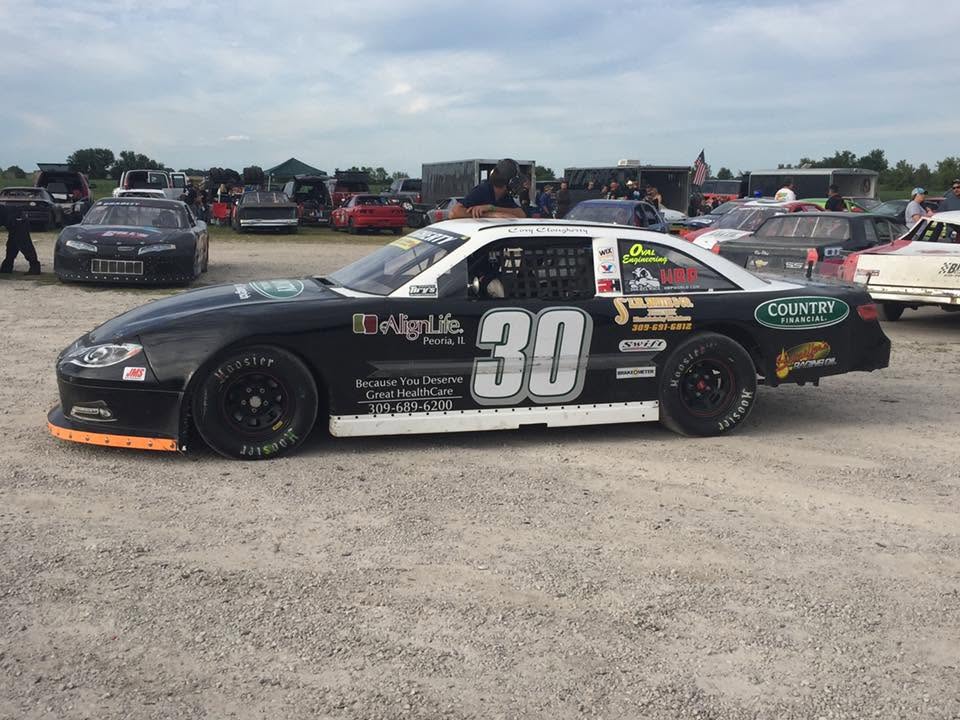 Corey Clougherty at Grundy County Speedway