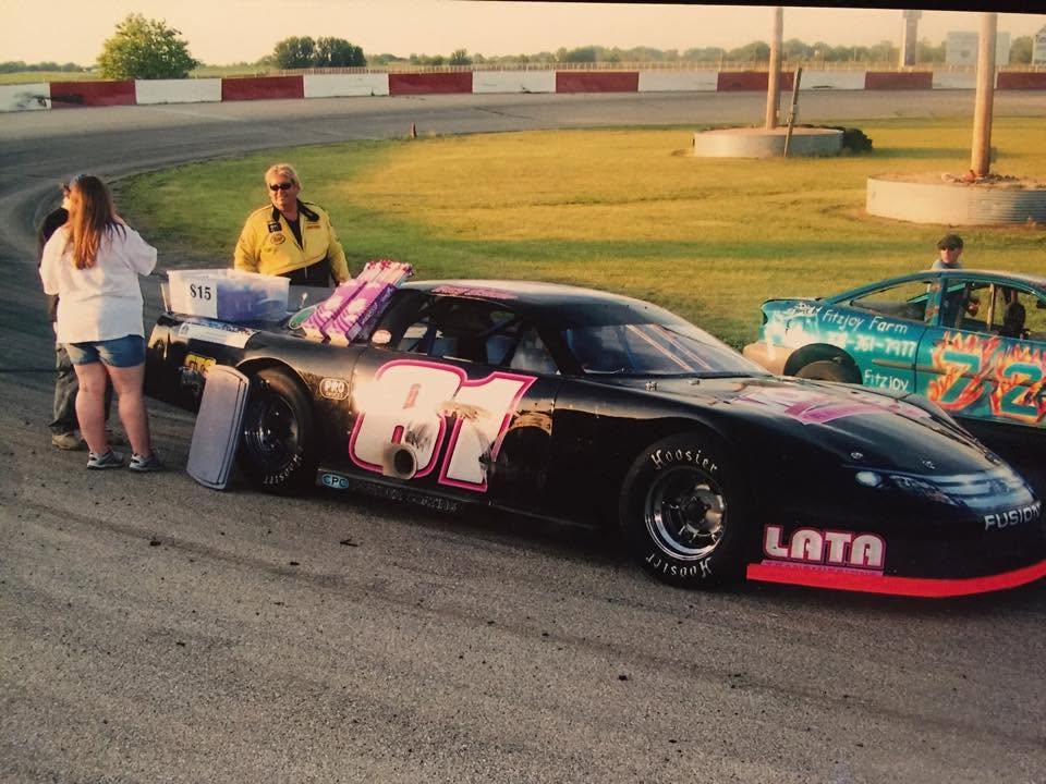 Tracy Schuler at Grundy County Speedway