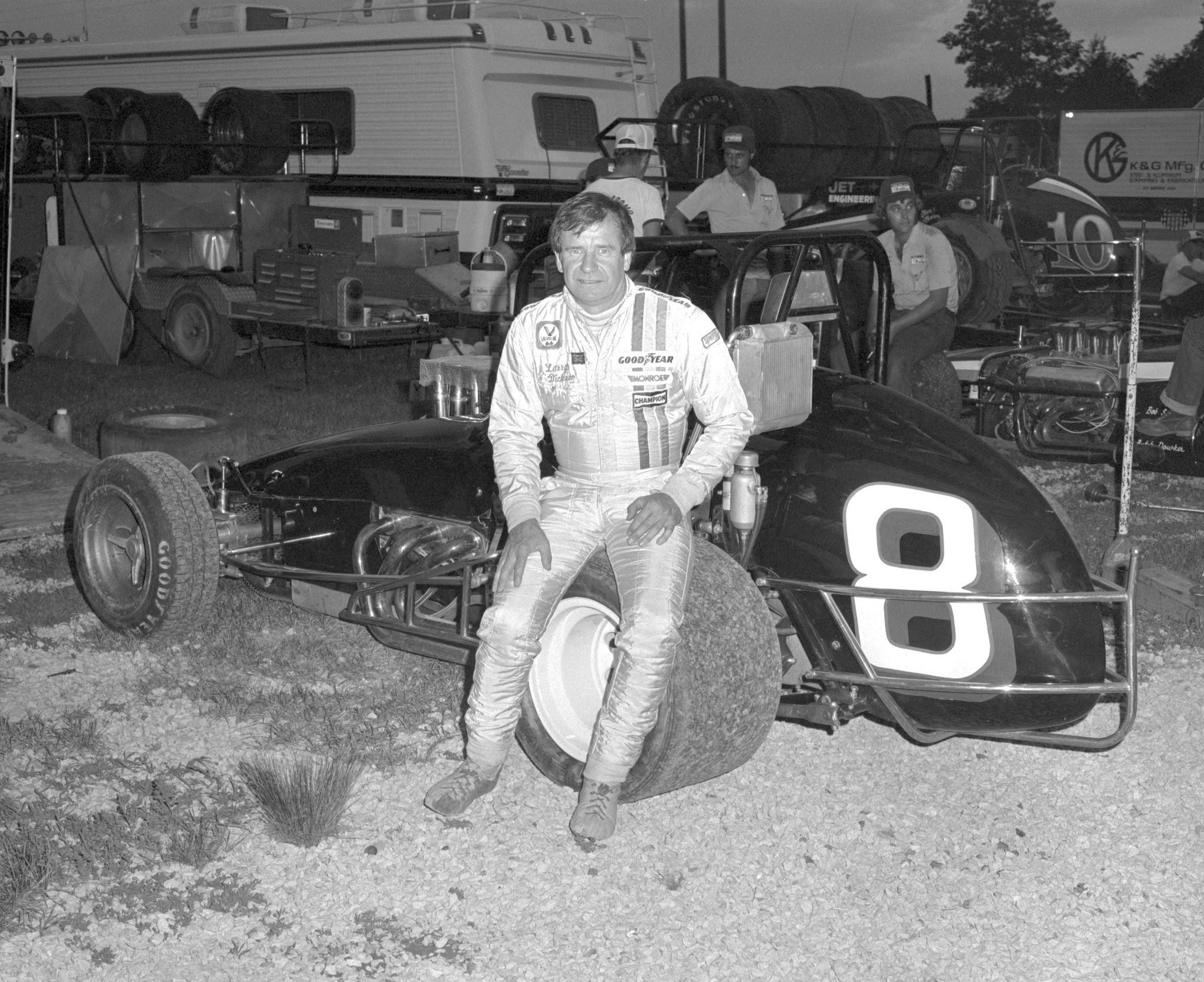 Larry Dickson at Illiana Motor Speedway
