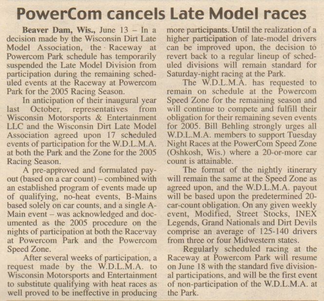 Beaver Dam Lm Cancel