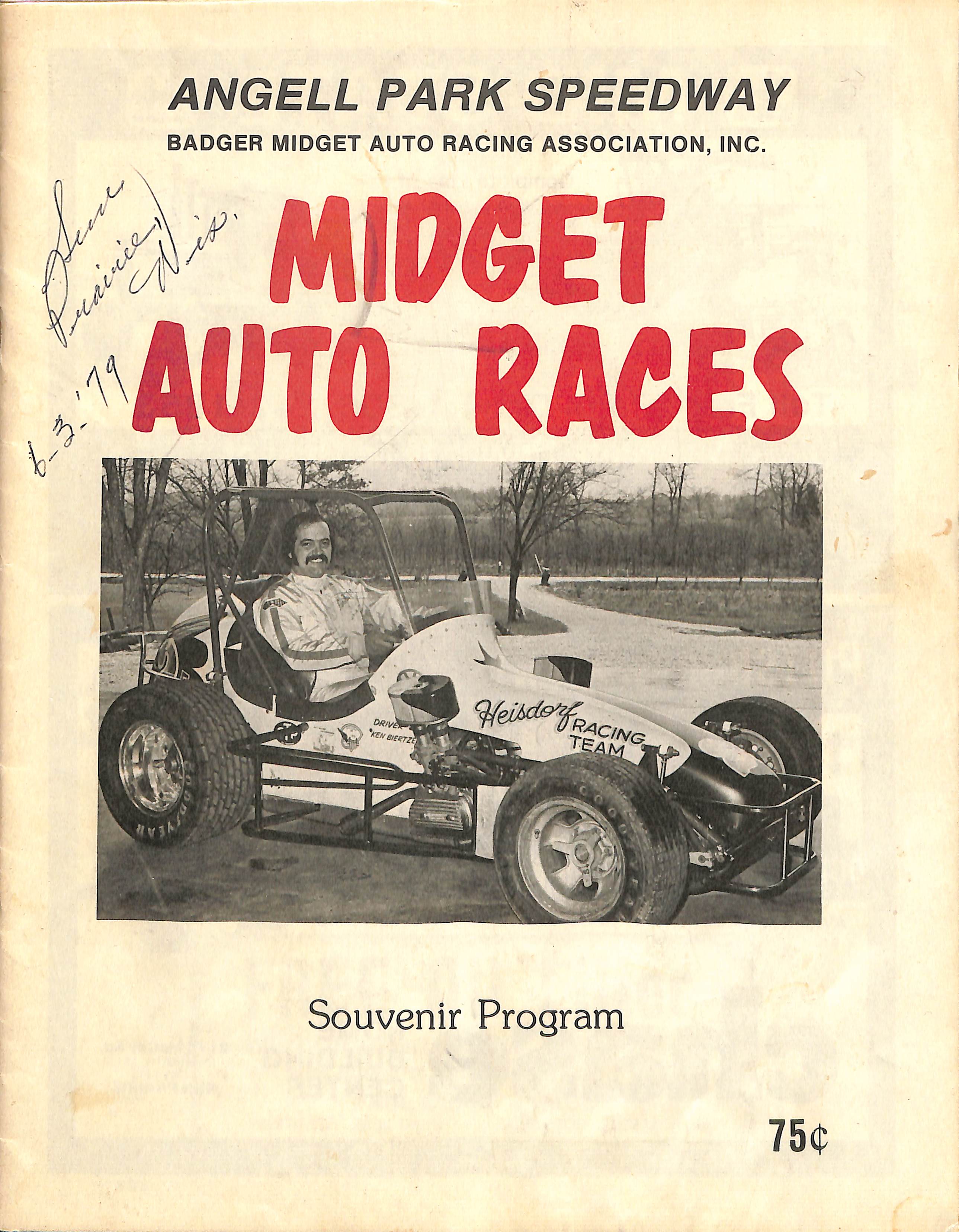 1979 Badger Midget Auto Racing Association Yearbook