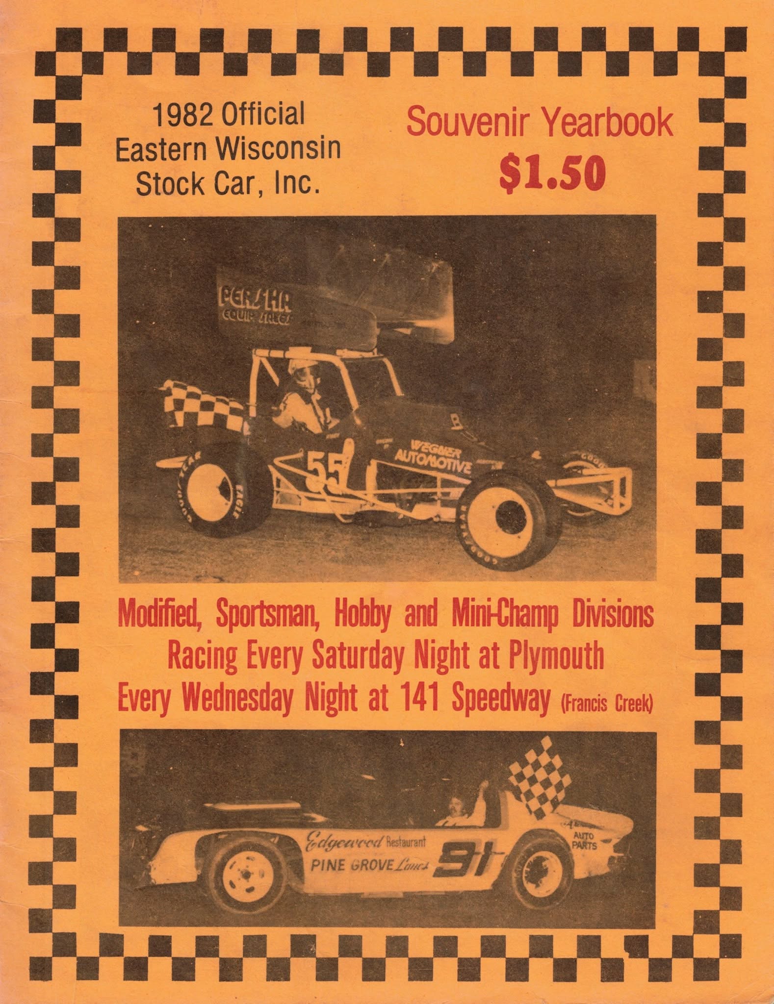 1982 Eastern Wisconsin Stock Car Association Yearbook
