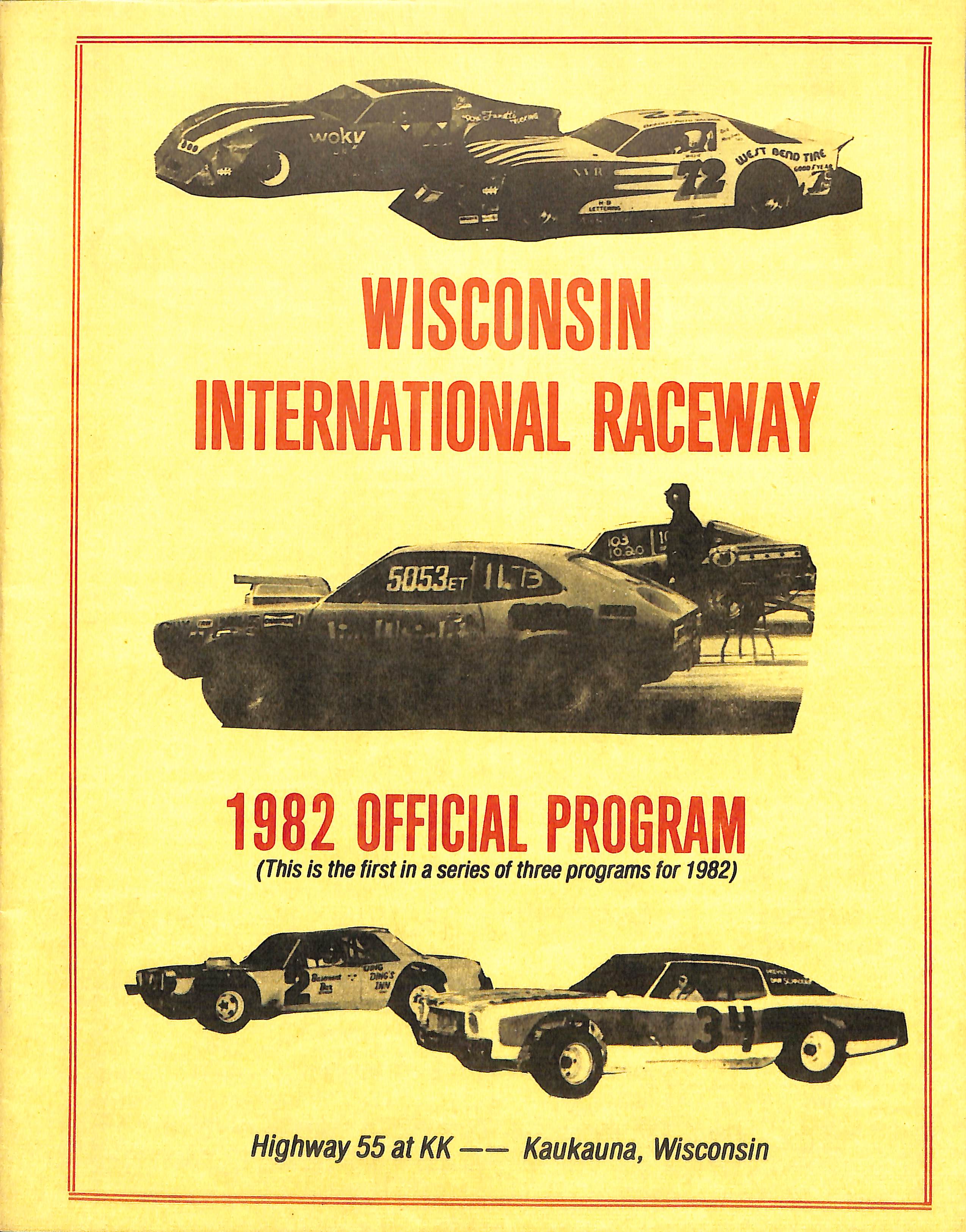 1982 Wisconsin International Raceway Yearbook
